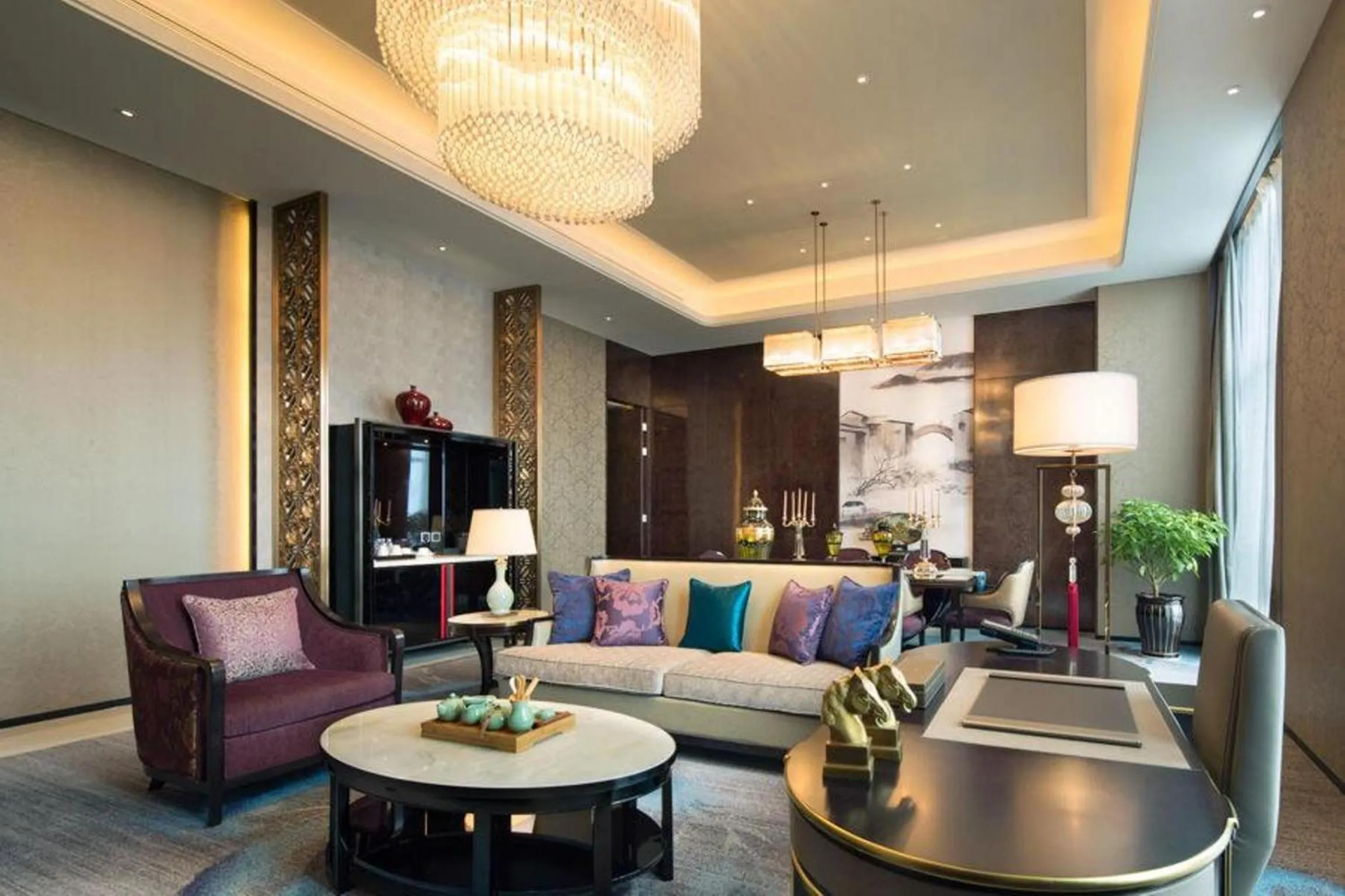 Living room in Wanda Realm Yiwu
