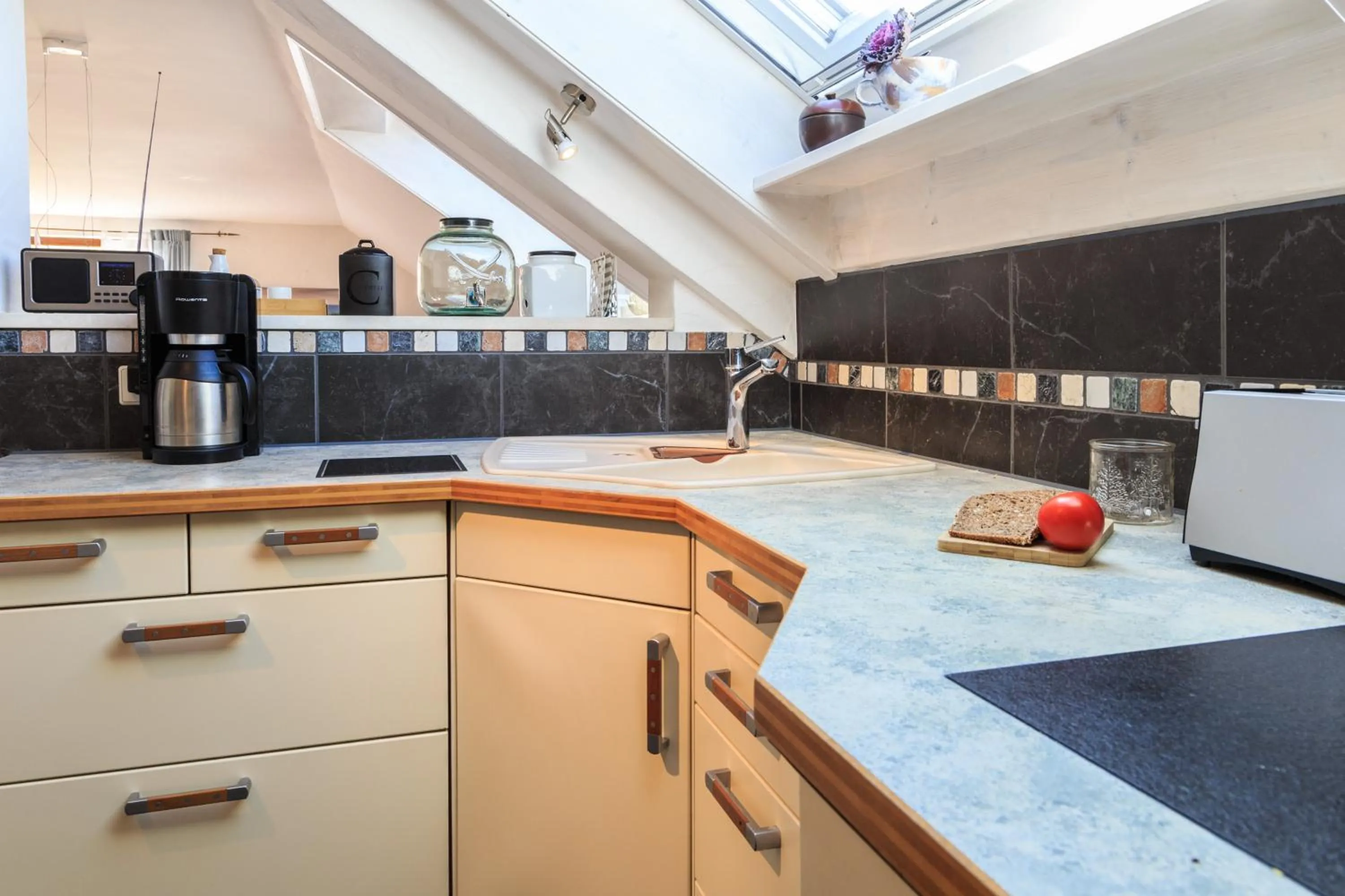 Kitchen or kitchenette in Sonniges Familien-Nest im Allgäu