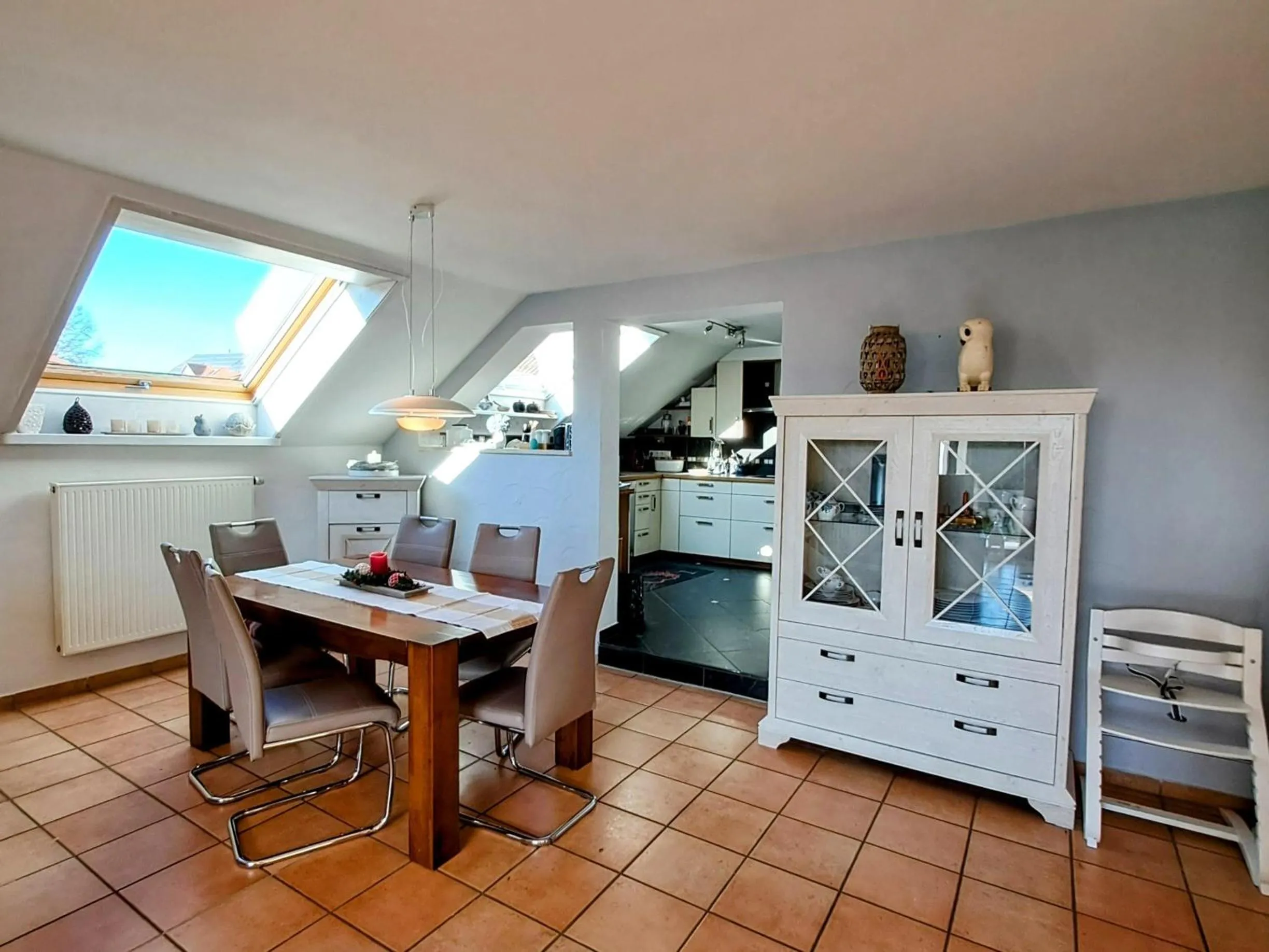 Dining area in Ferienwohnung Luisa
