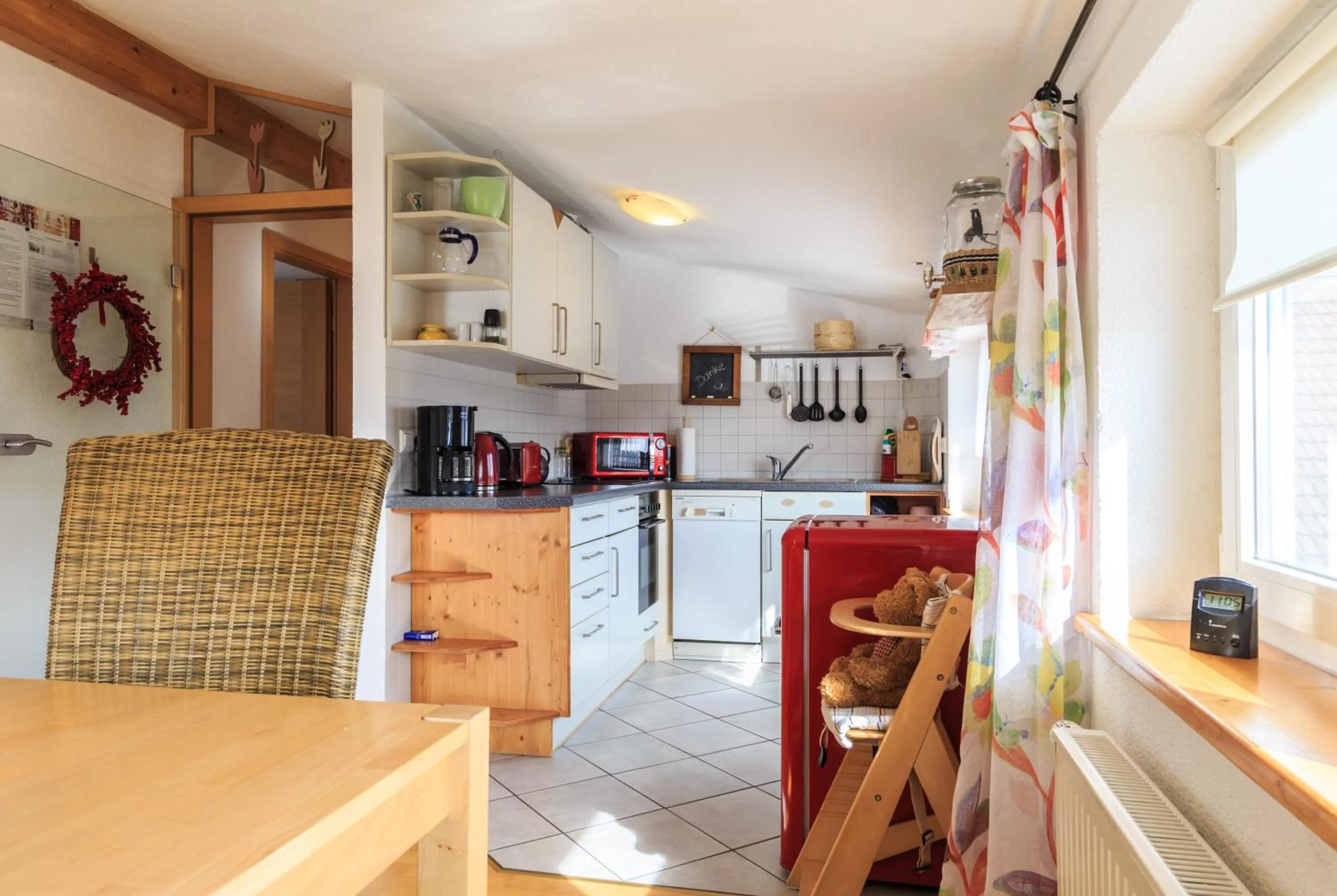 Kitchen or kitchenette in Ferienwohnung Luisa