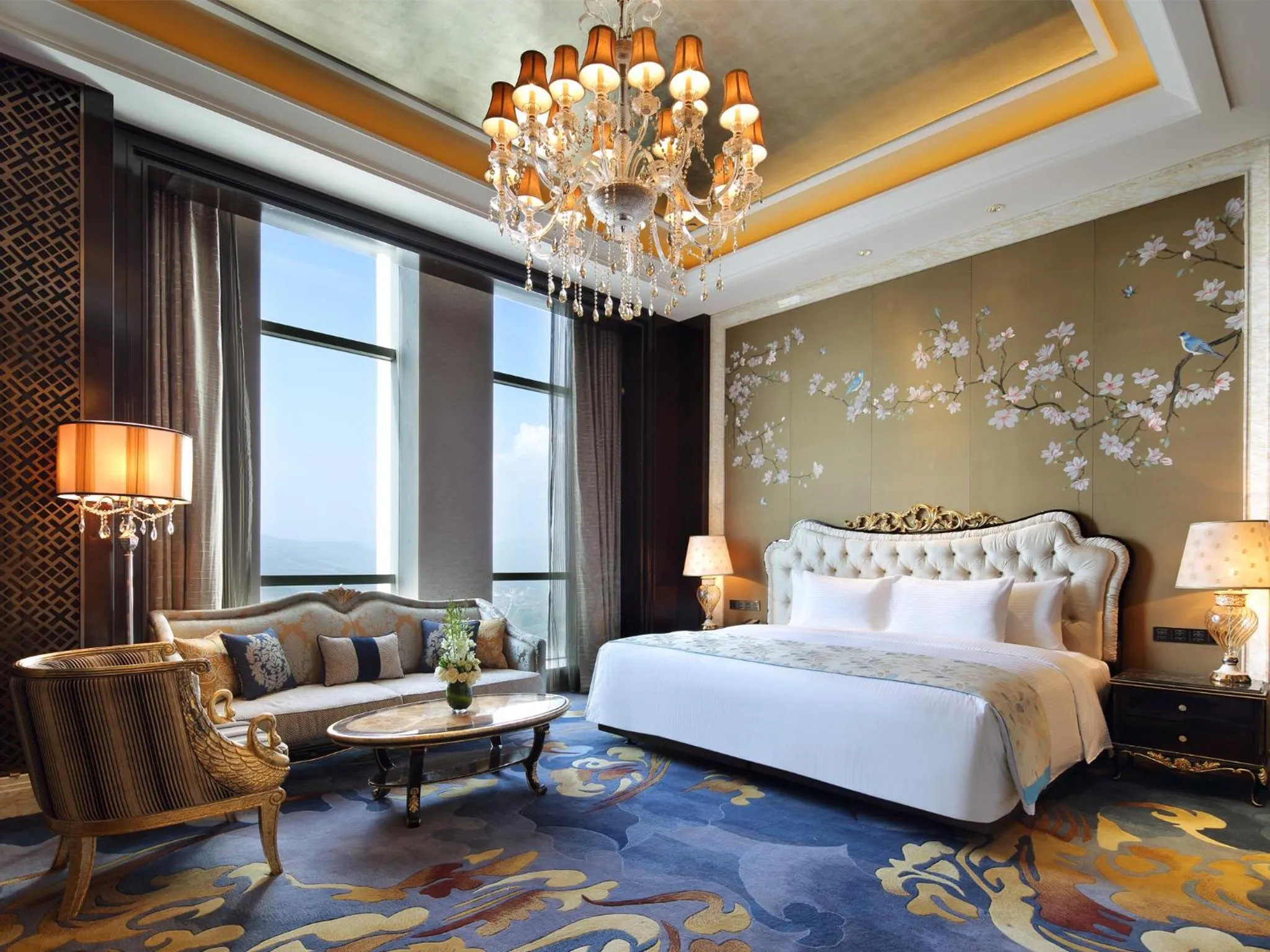 Photo of the whole room, Bed in Wanda Vista Xining