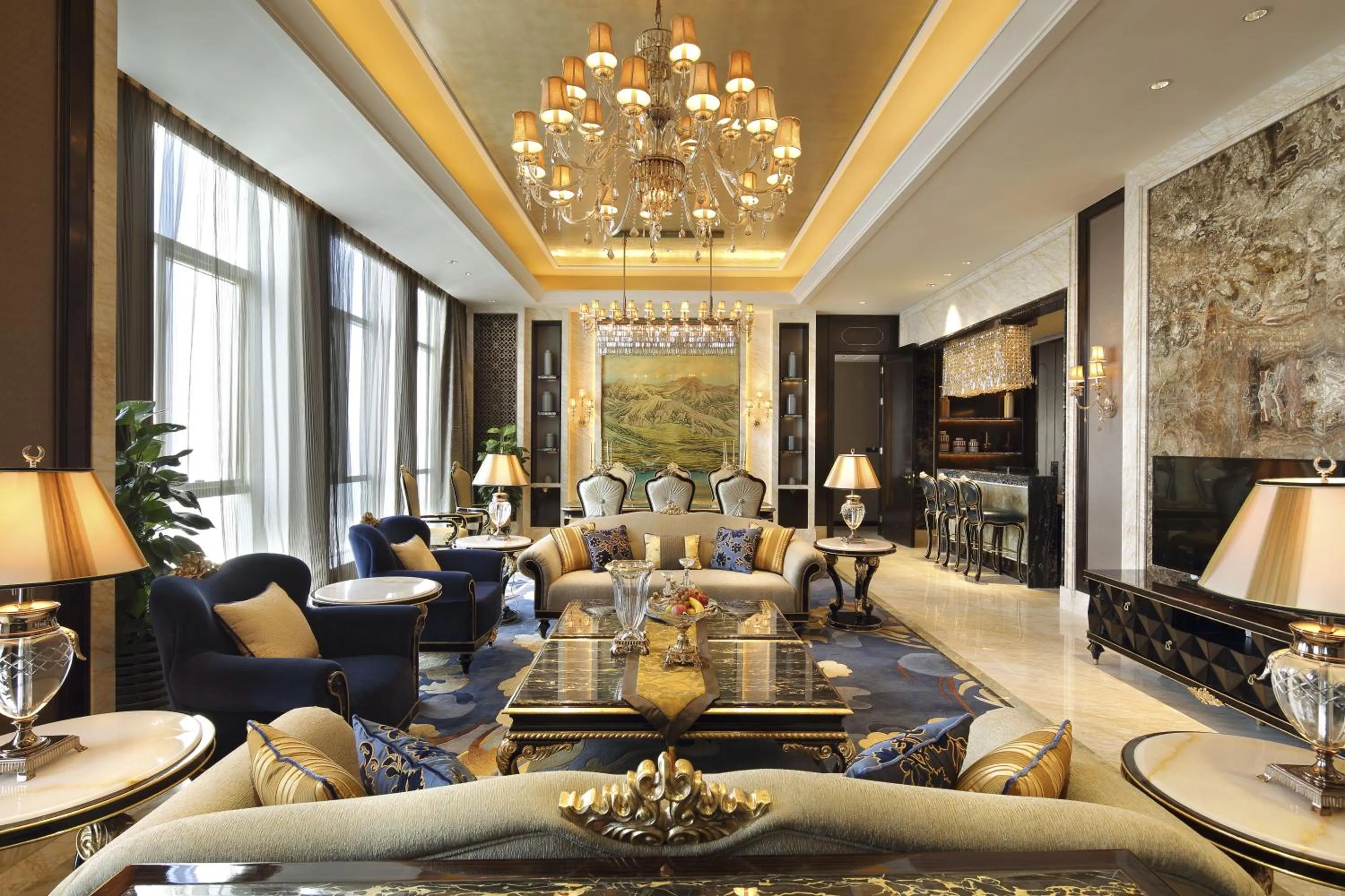 Communal lounge/ TV room in Wanda Vista Xining