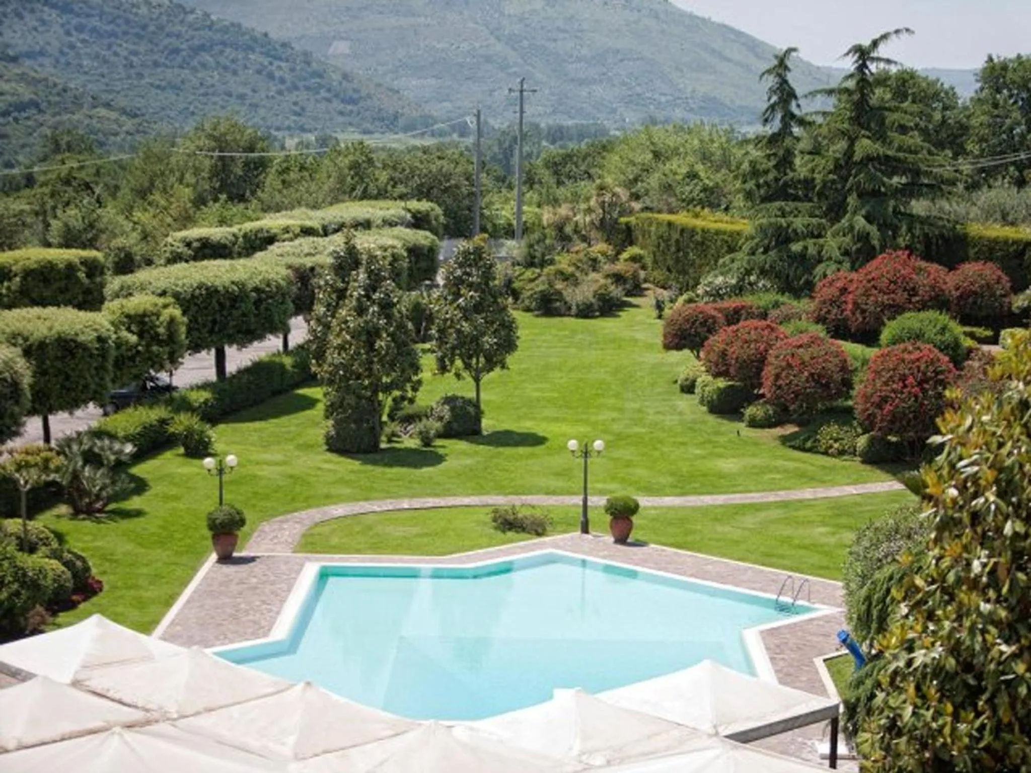 Pool view in Sunny Palace Hotel Restaurant