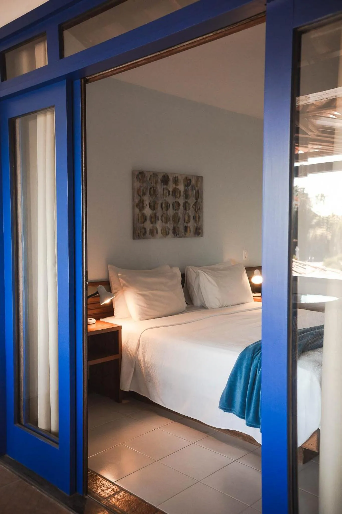 Bed in Colonna Galapagos Garden Hotel