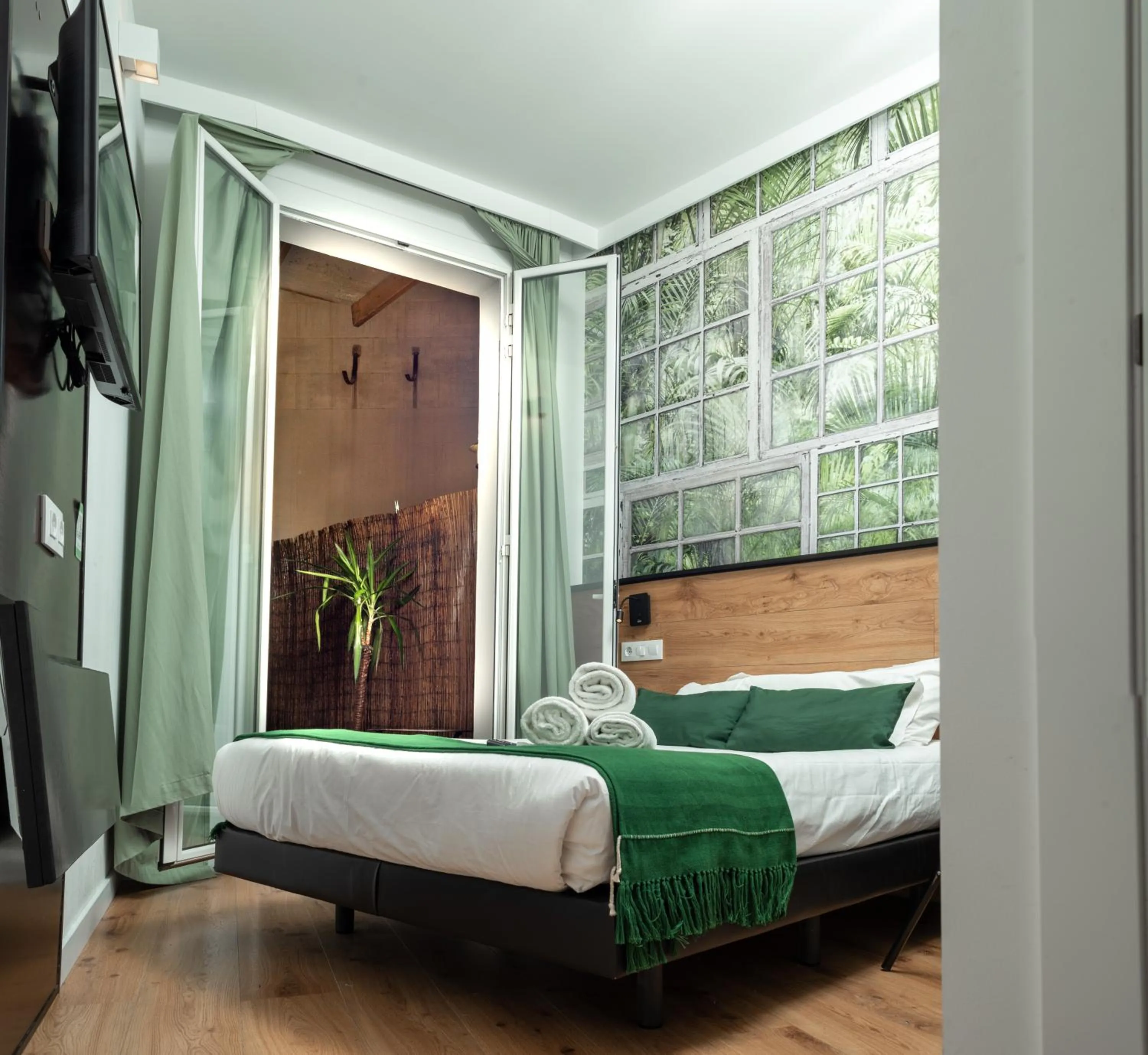 Bedroom, Bed in Bailén Green House