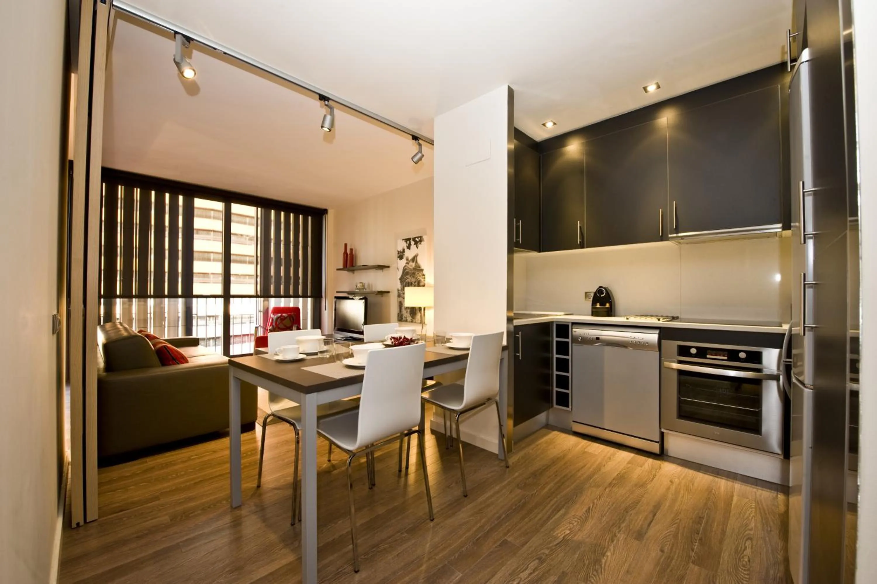 Kitchen or kitchenette in Casp 74 Apartments