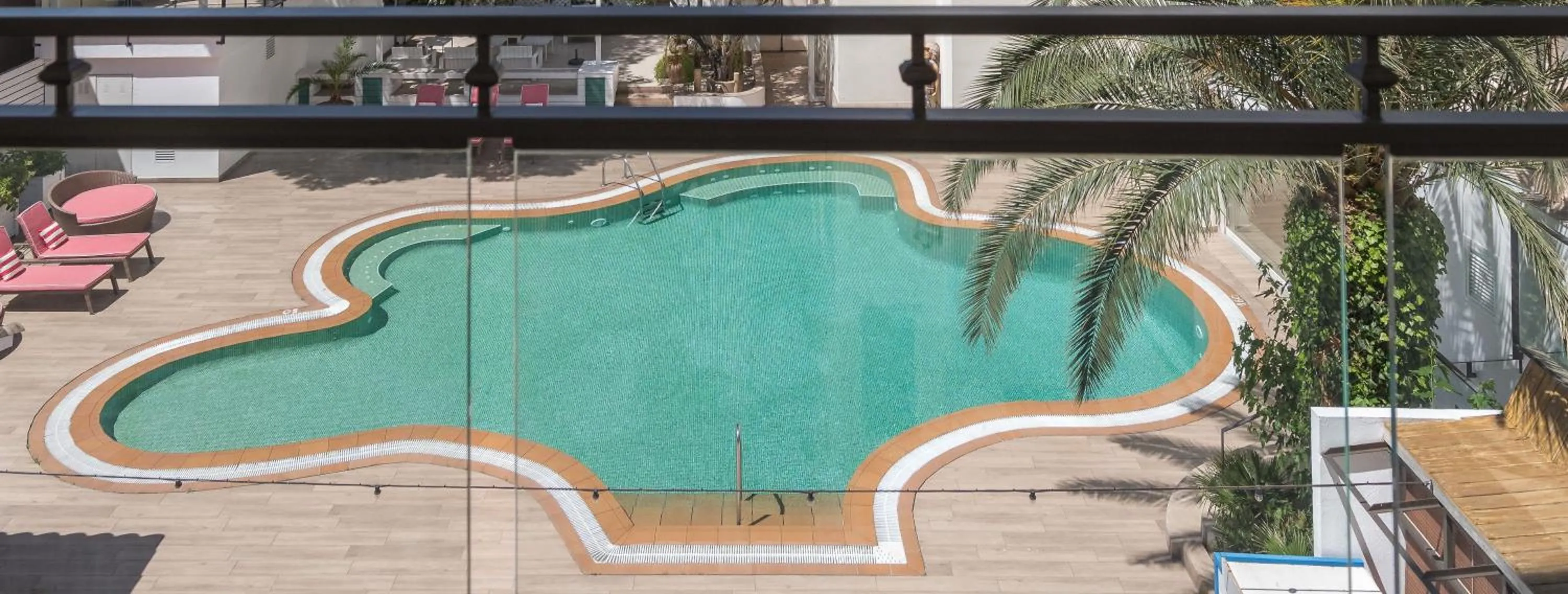 Patio in Hotel Rosamar