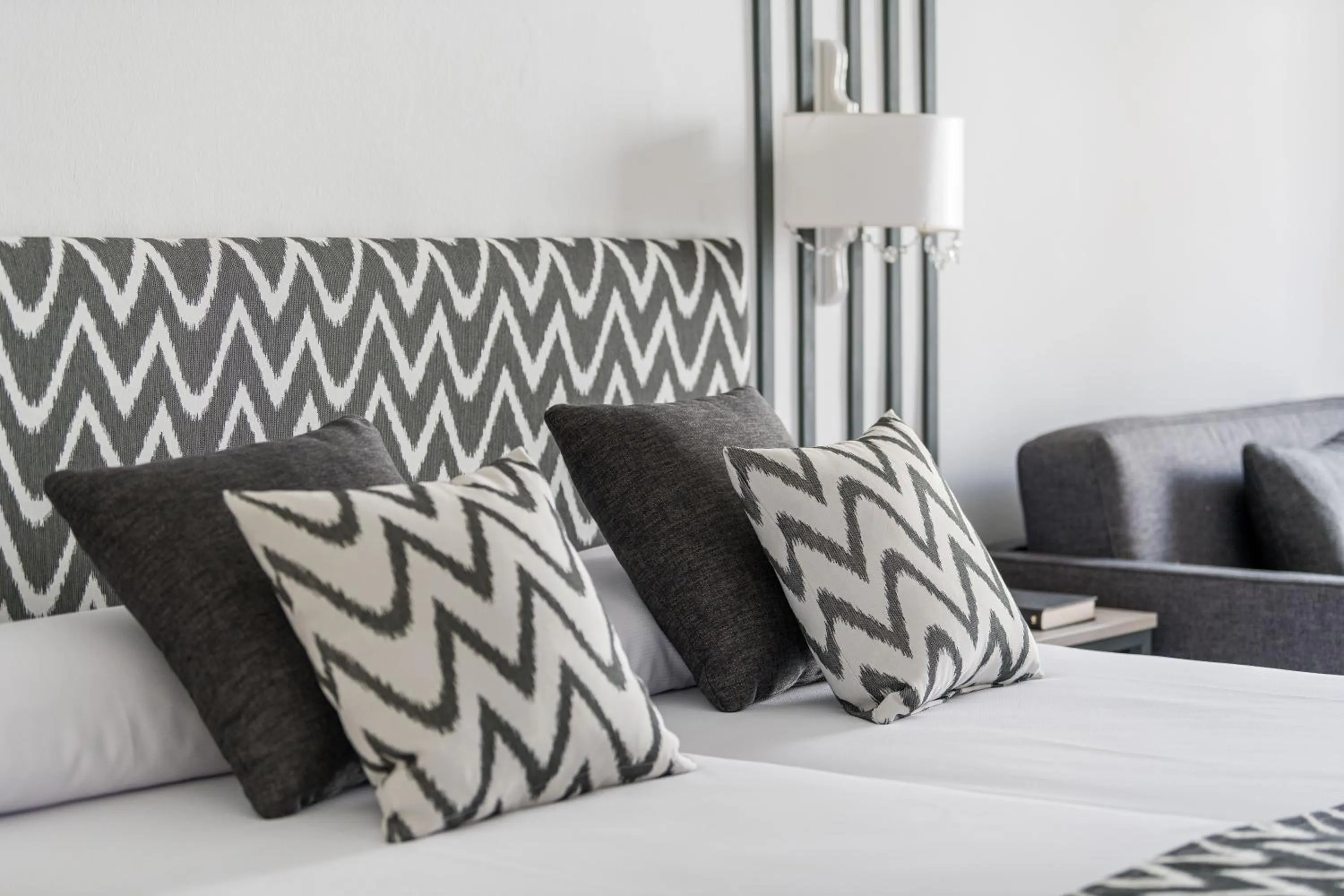 Bed in Hotel Rosamar