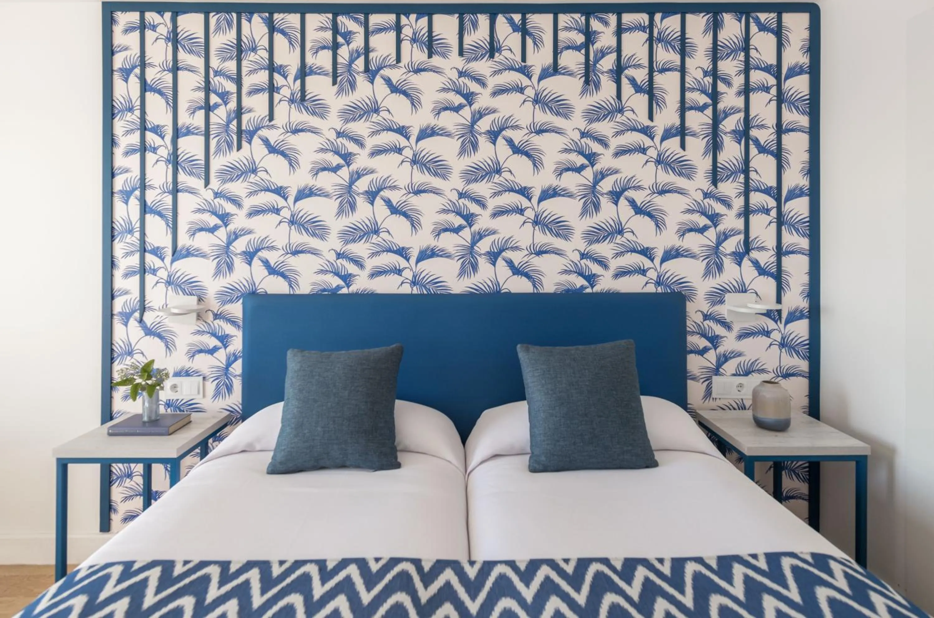 Bed in Hotel Rosamar