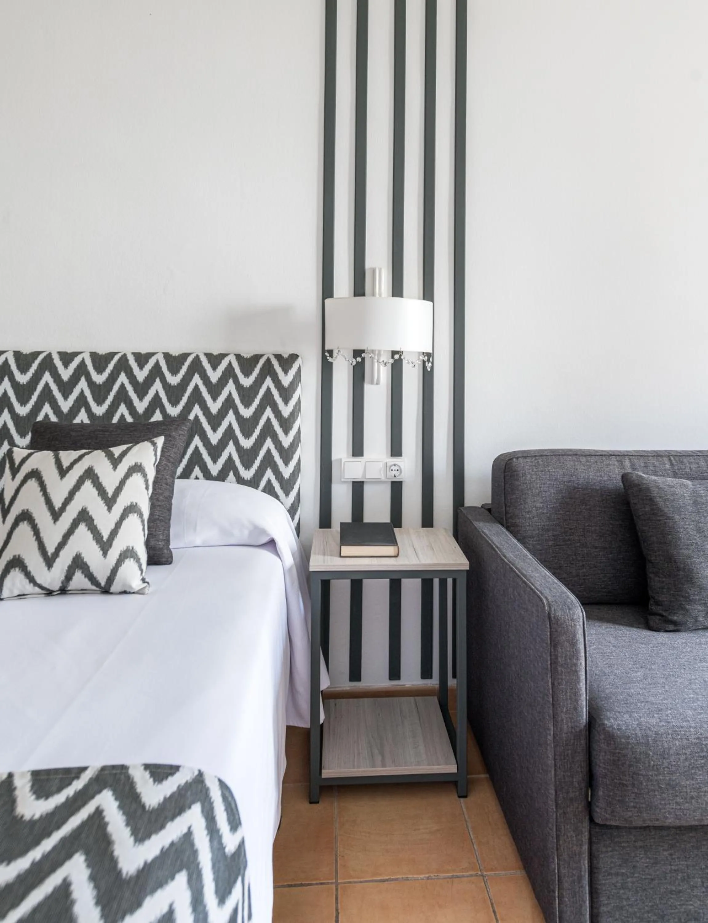 Bed in Hotel Rosamar