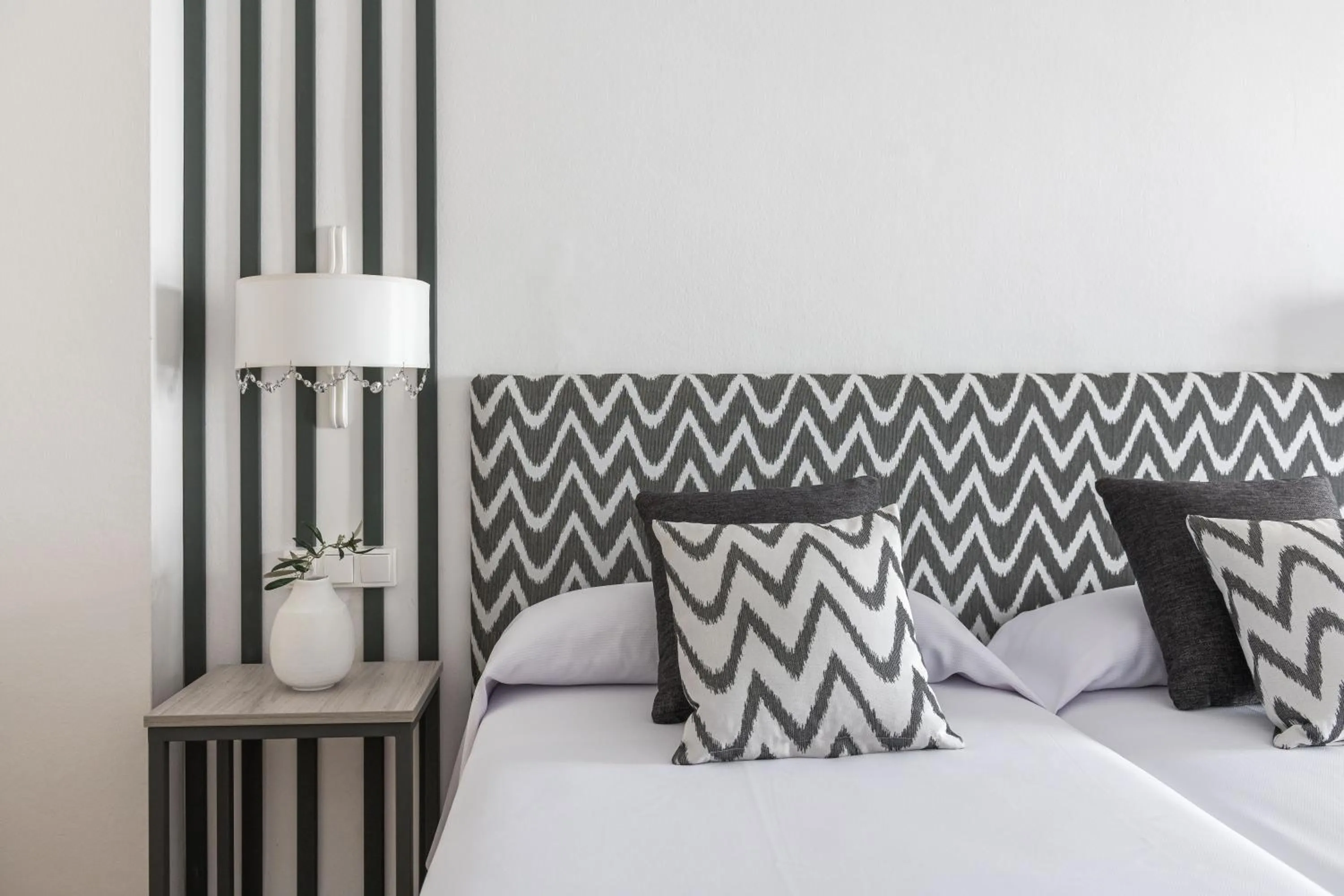 Bed in Hotel Rosamar