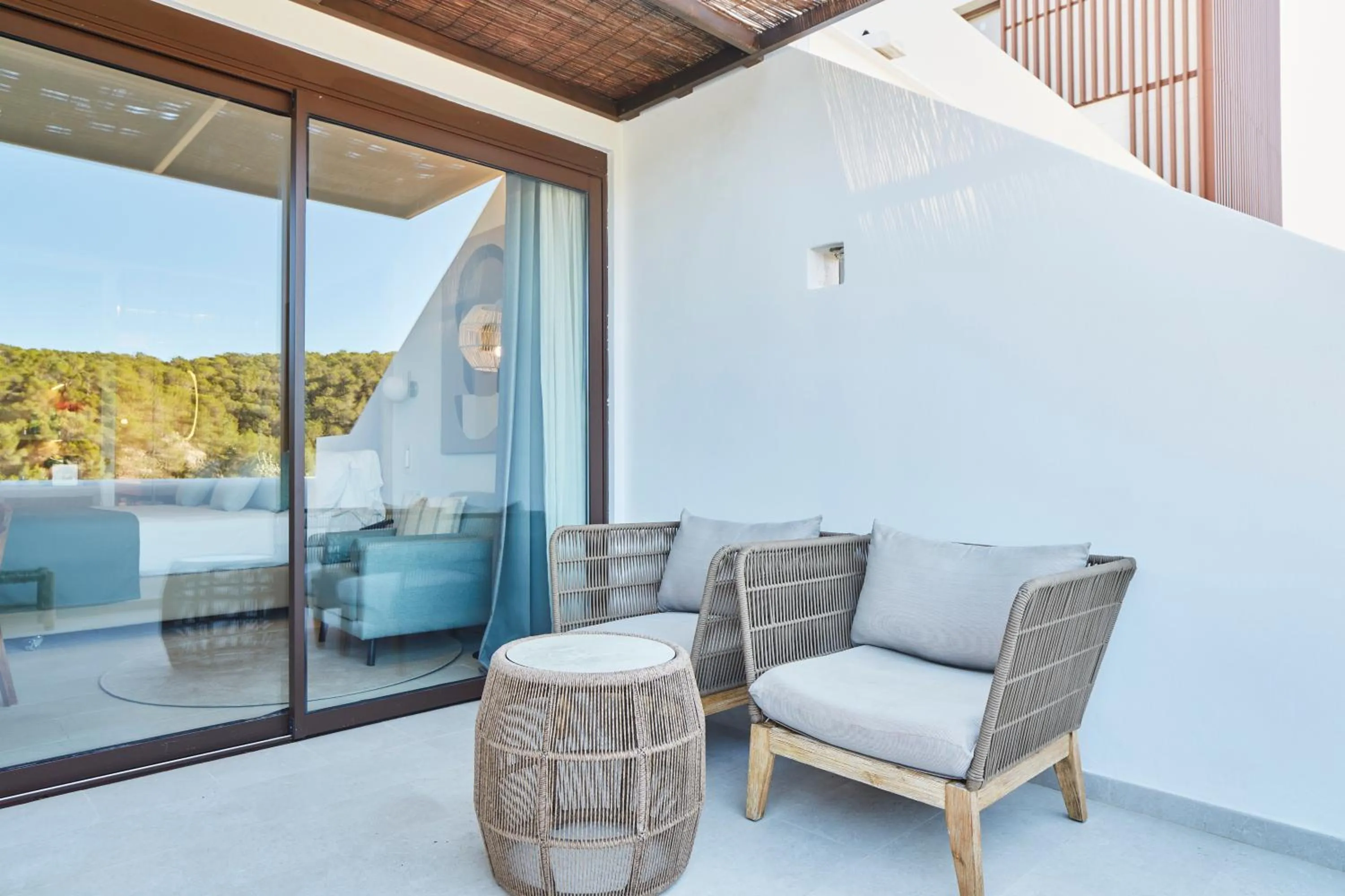 Balcony/Terrace in Cala San Miguel Hotel Ibiza, Curio Collection by Hilton, Adults only