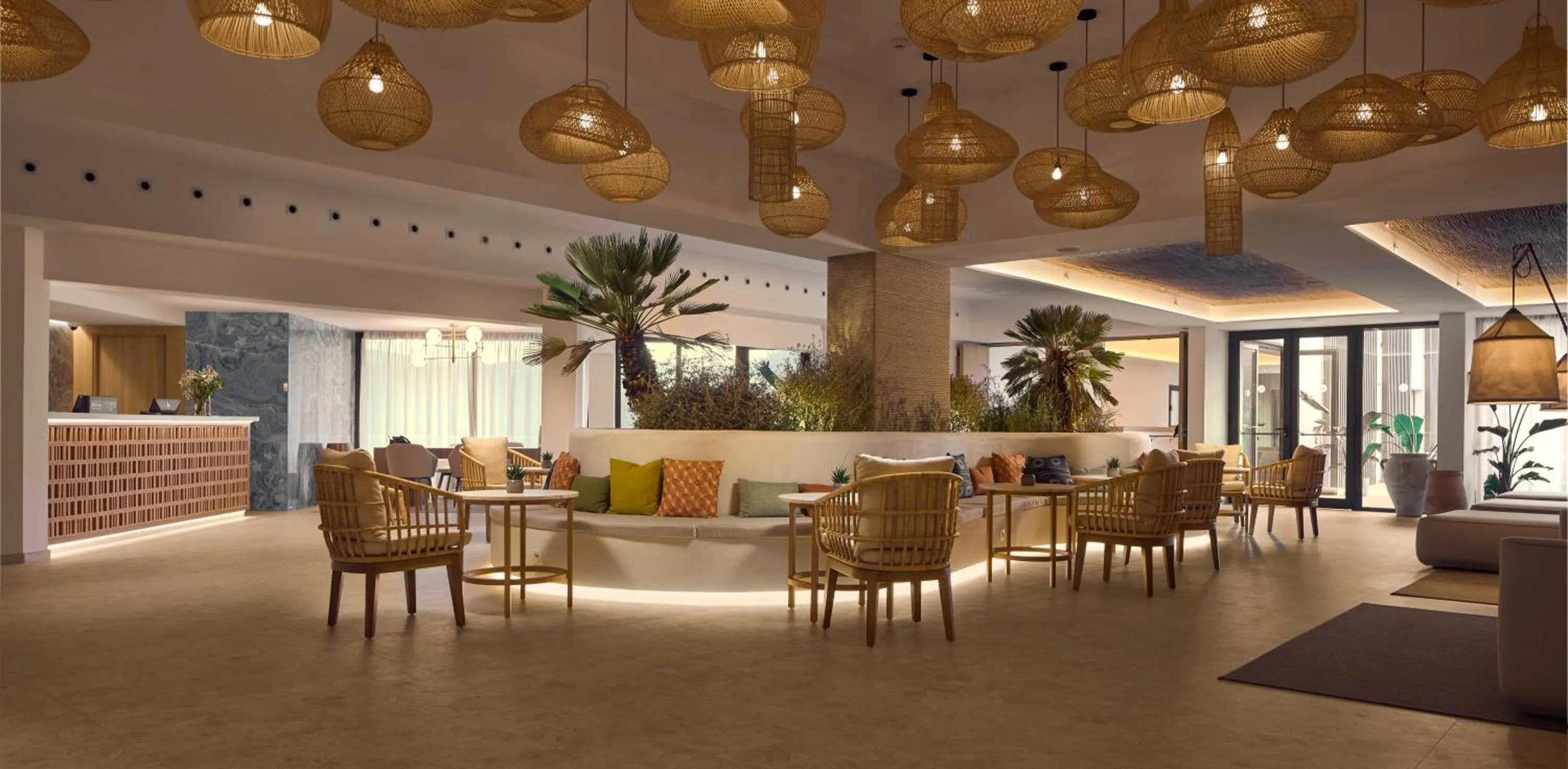 Lobby or reception in Cala San Miguel Hotel Ibiza, Curio Collection by Hilton, Adults only