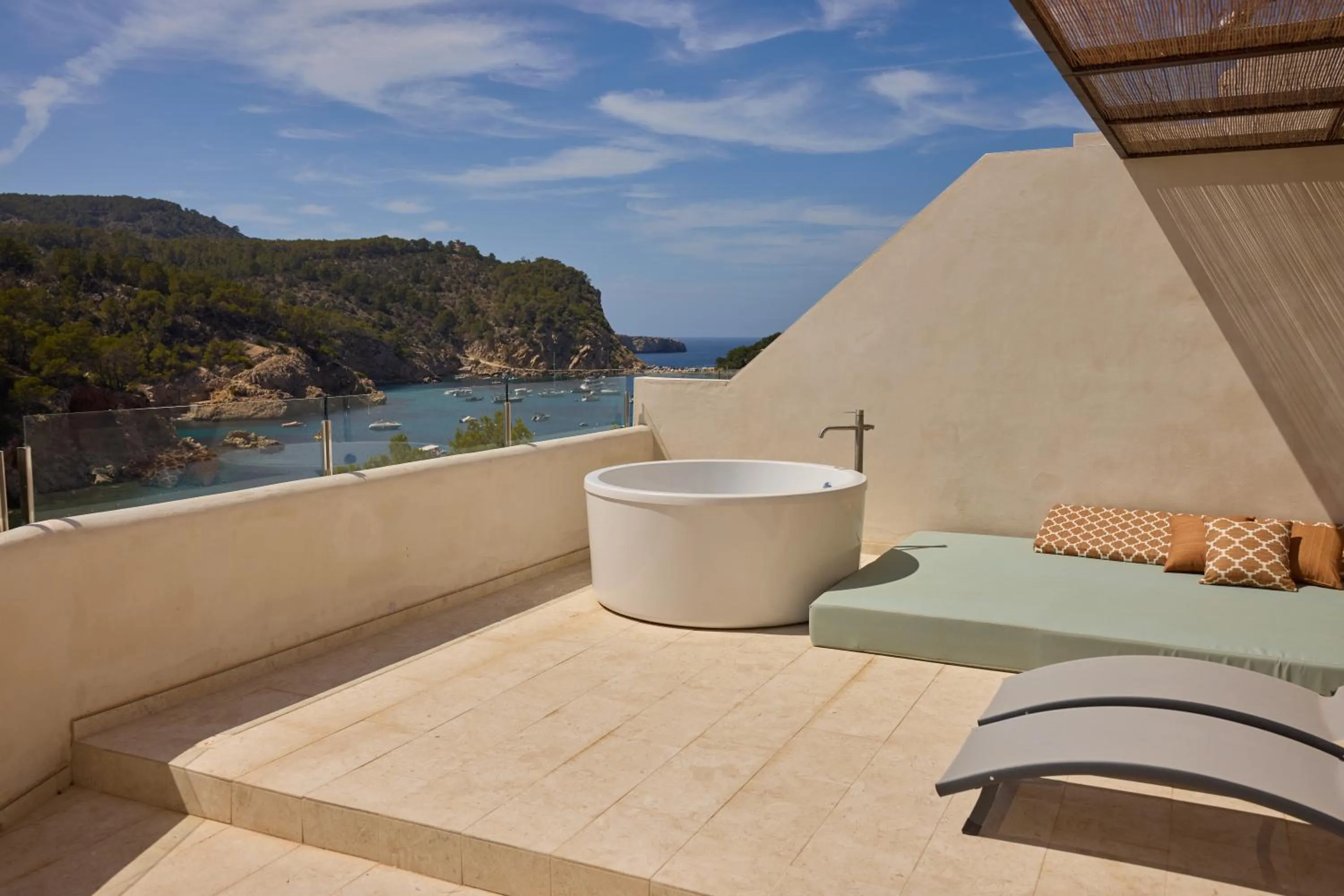 Balcony/Terrace in Cala San Miguel Hotel Ibiza, Curio Collection by Hilton, Adults only