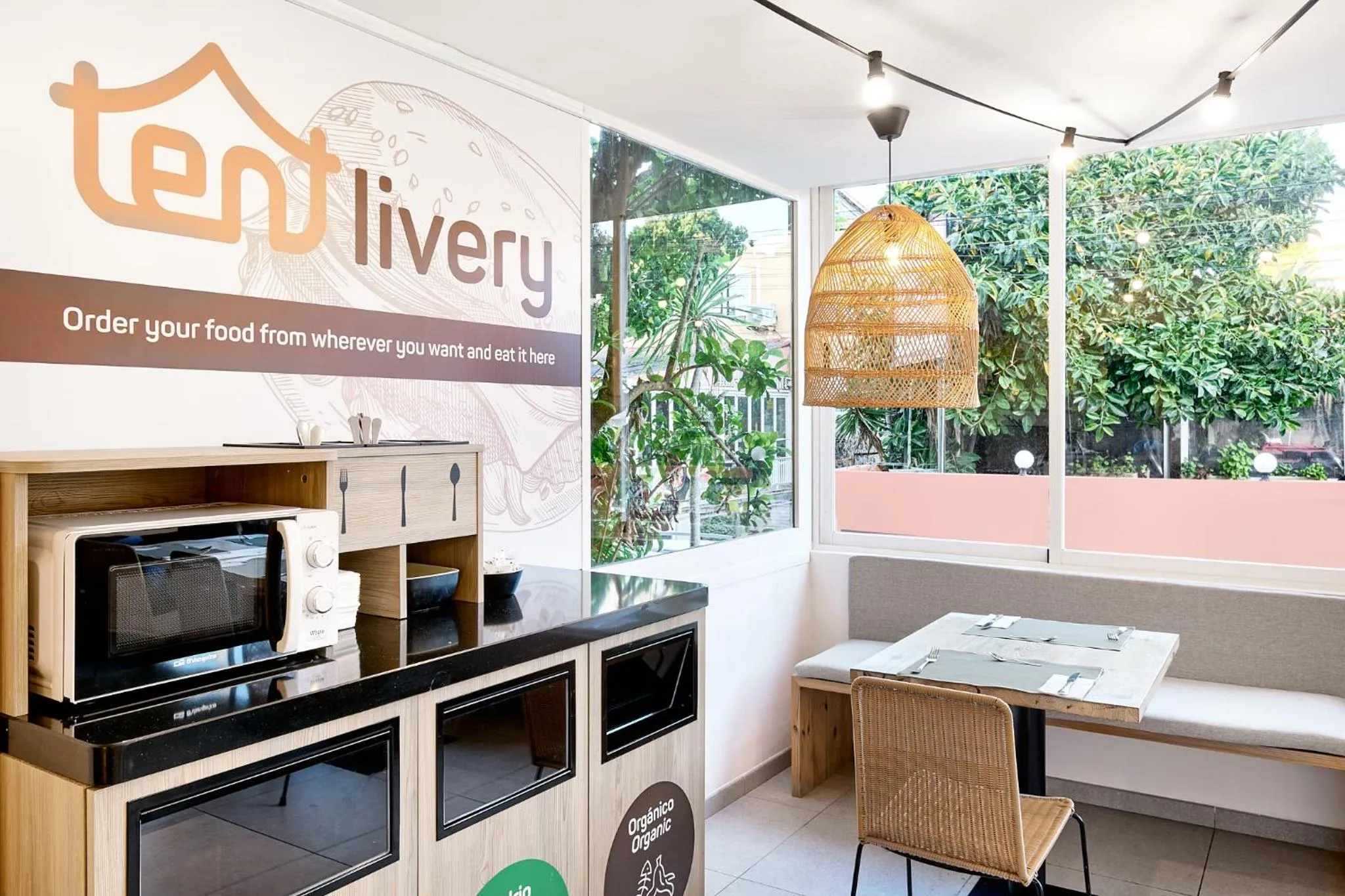 Living room in tent Capi Playa