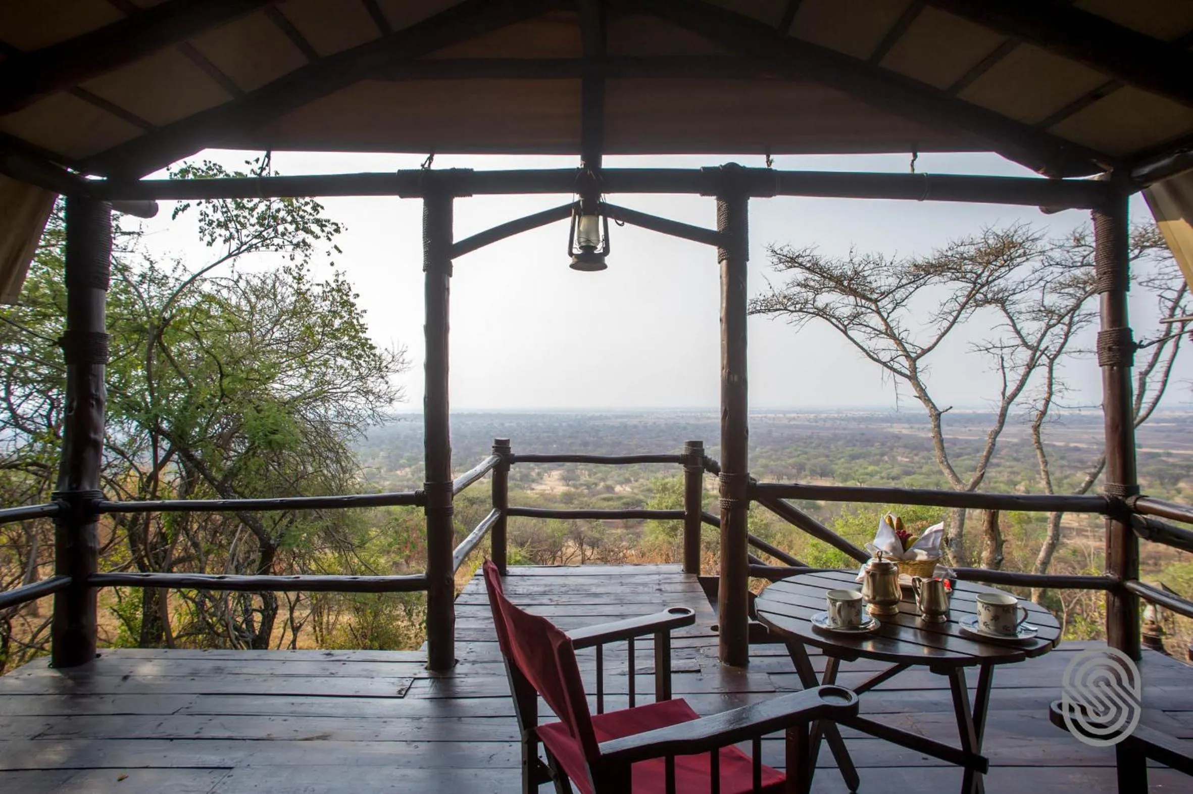 Balcony/Terrace in Kirawira Serena Camp