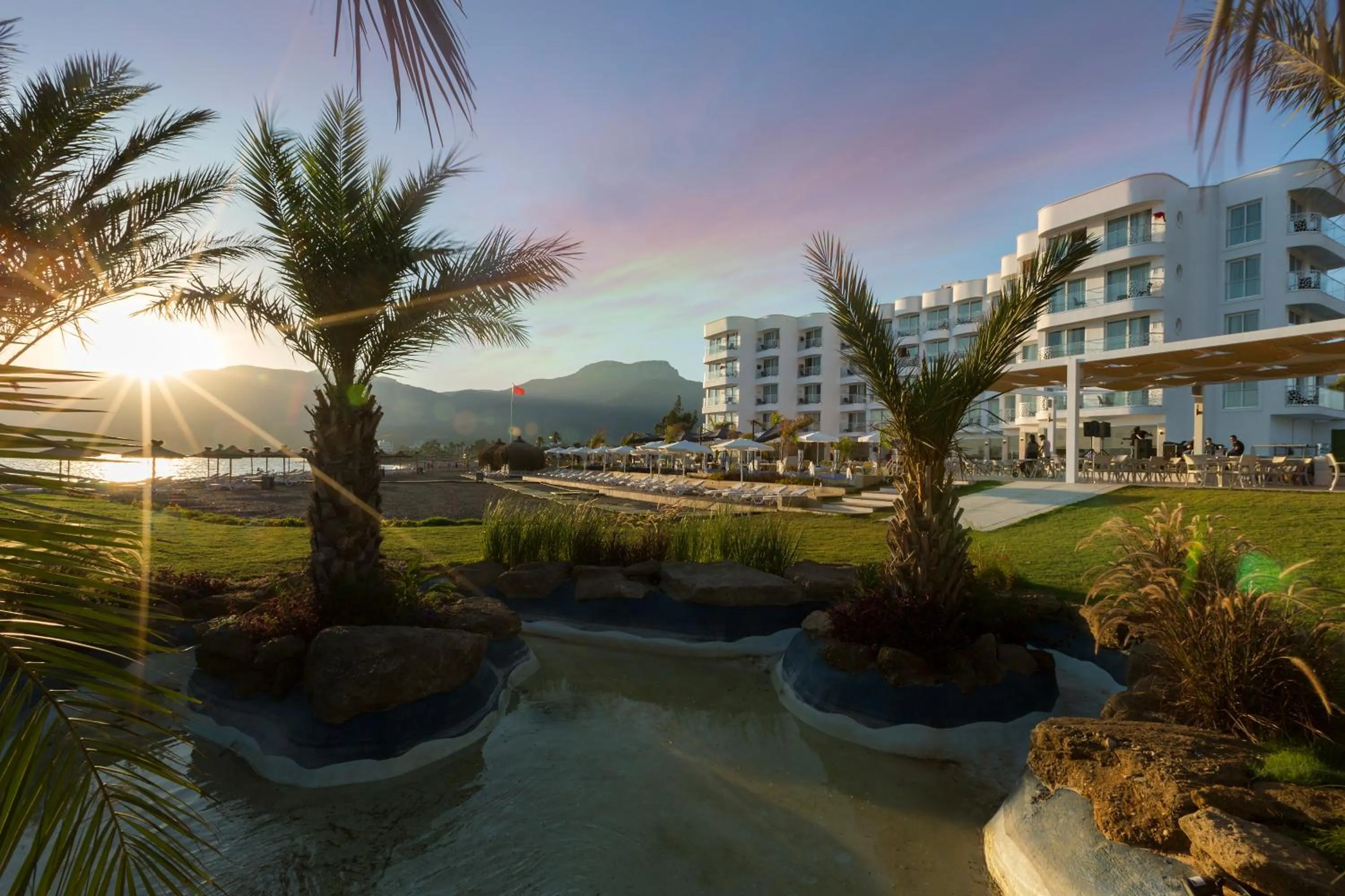 Garden in Marpessa Blue Beach Resort & SPA Hotel