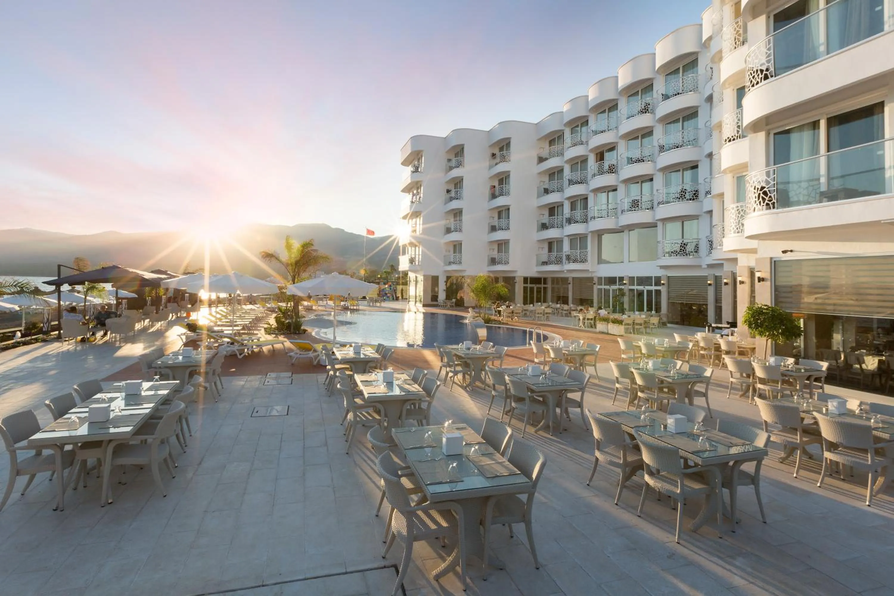 Property building in Marpessa Blue Beach Resort & SPA Hotel