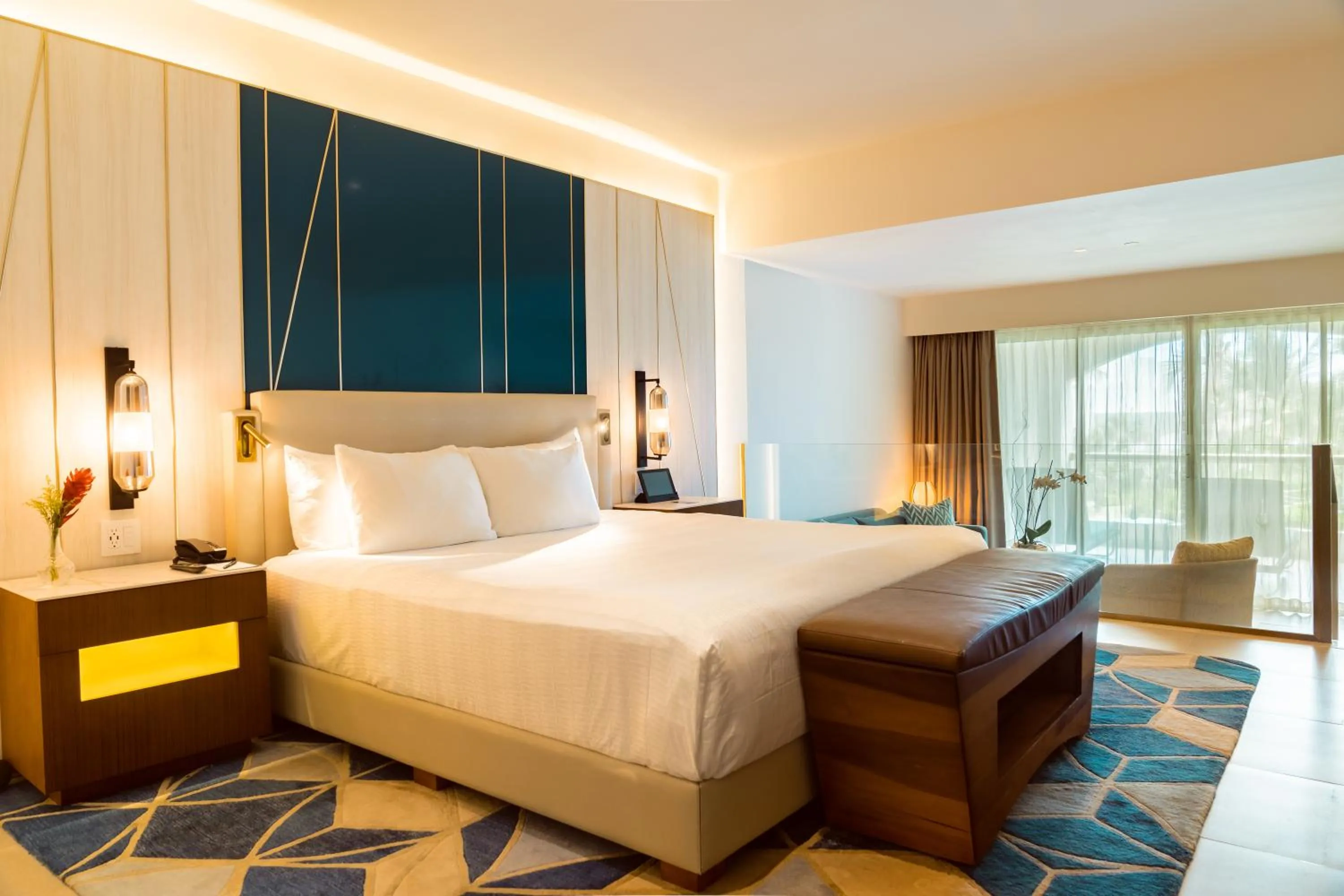 View (from property/room), Bed in Hard Rock Hotel & Casino Punta Cana - All Inclusive