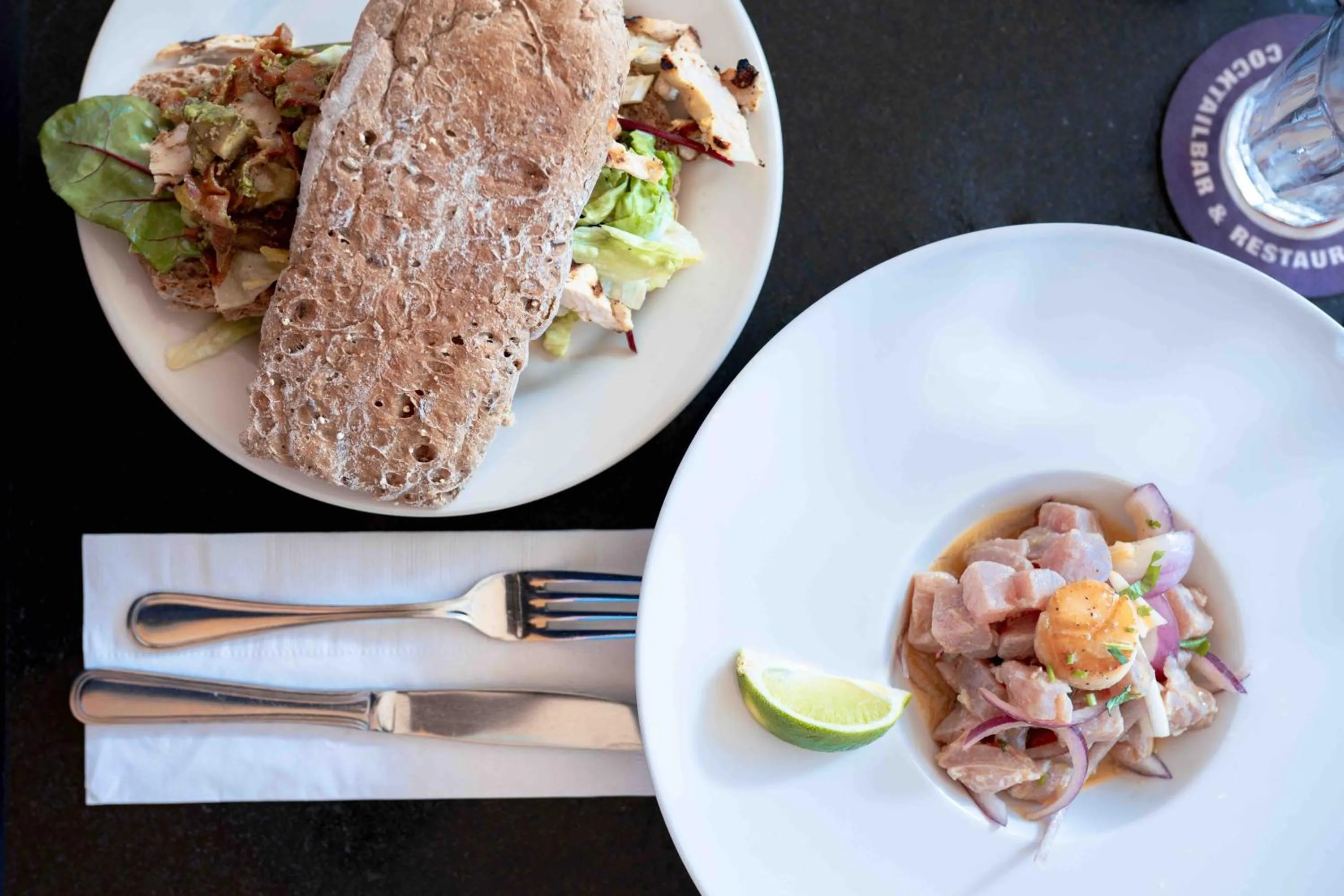 Food and drinks in Captain Don's Habitat