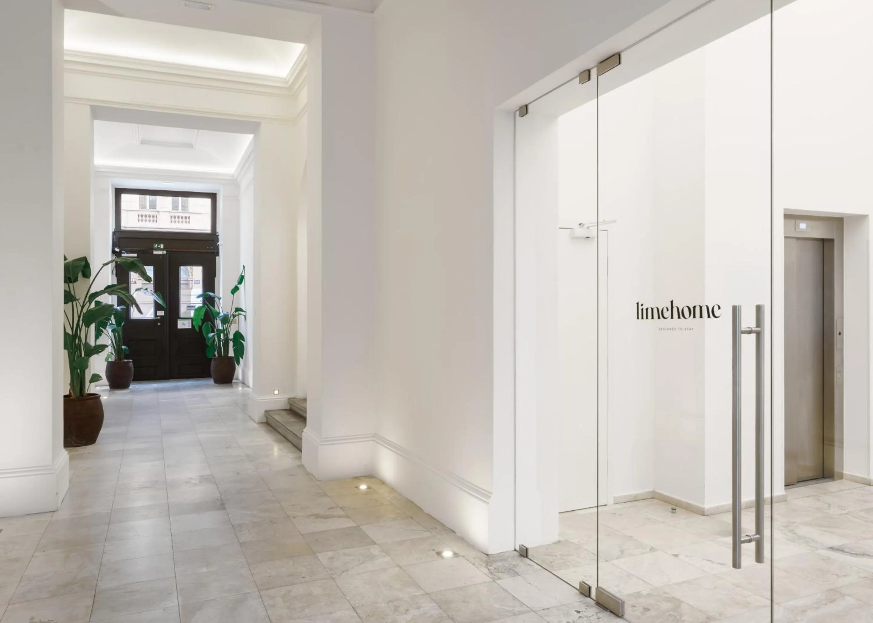 Property building in Limehome Prague Halkova