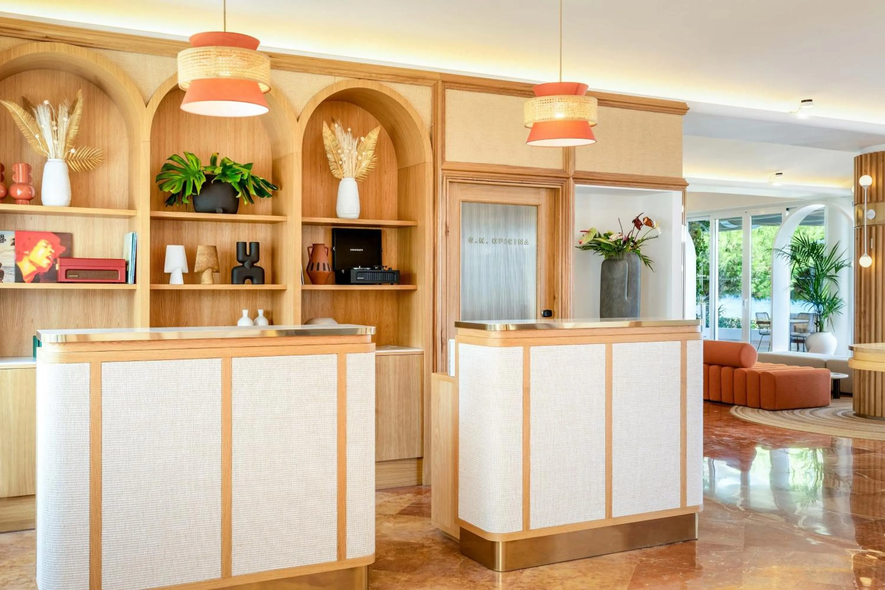 Lobby or reception in Hotel Riomar, Ibiza, a Tribute Portfolio Hotel