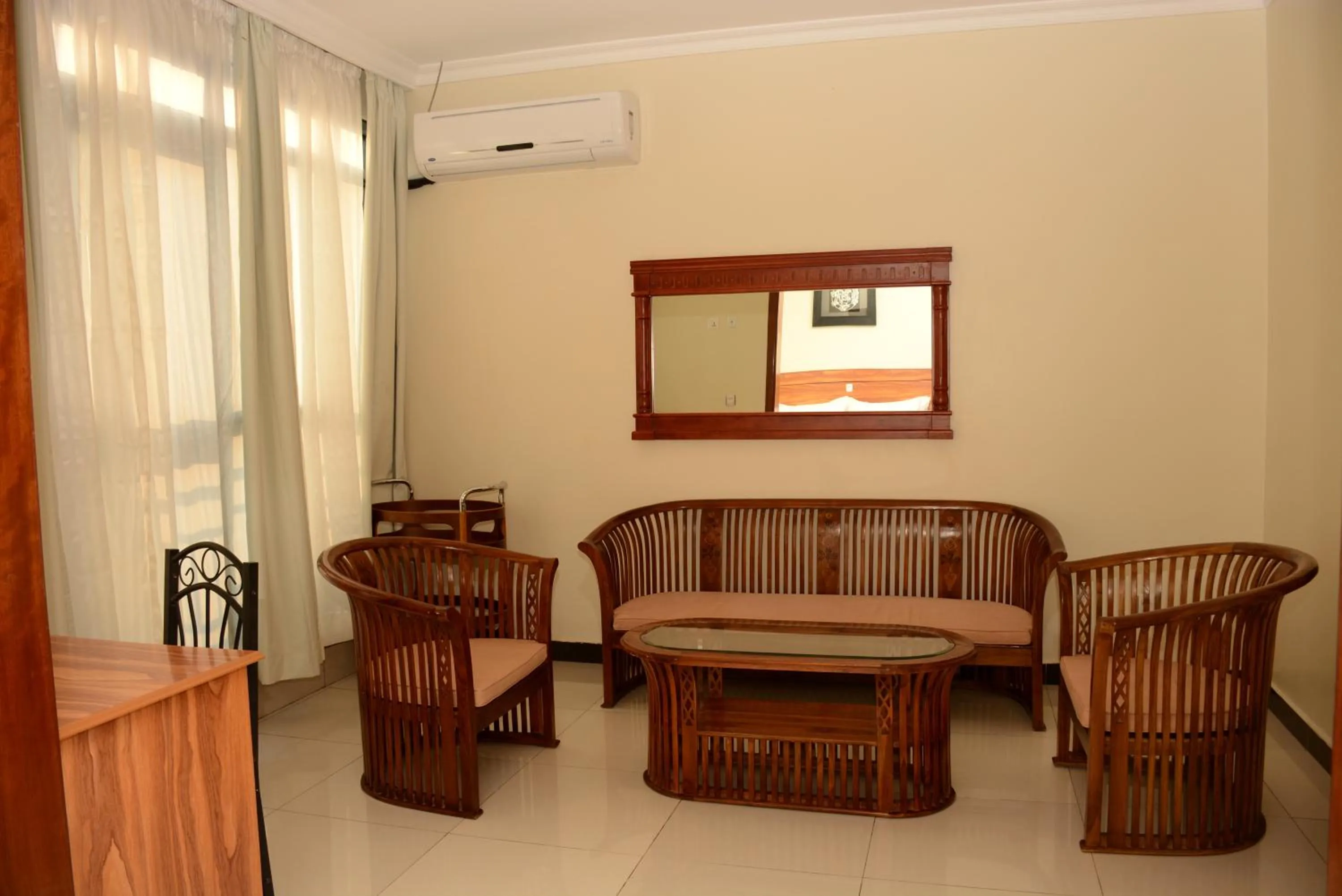 Living room in La Posh Hotel