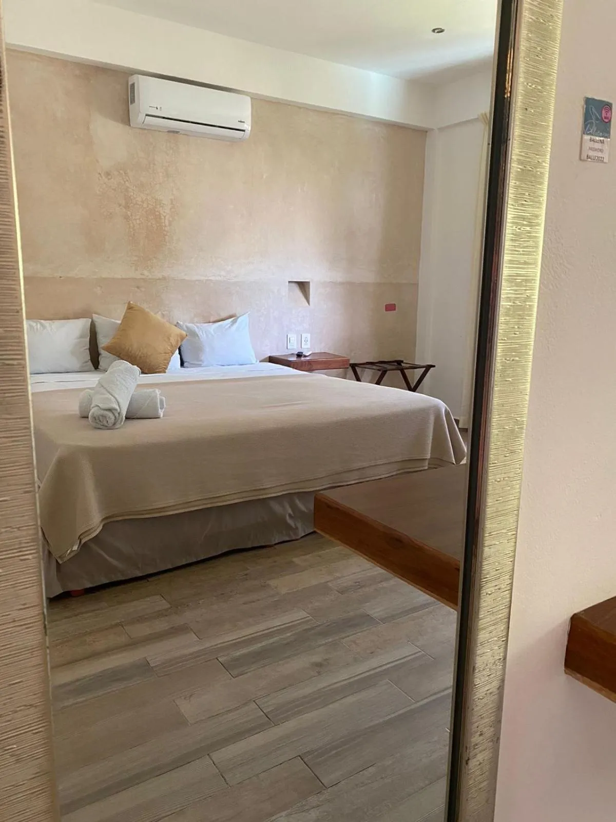 Bed in Hotel Pelecanus Suites Holbox