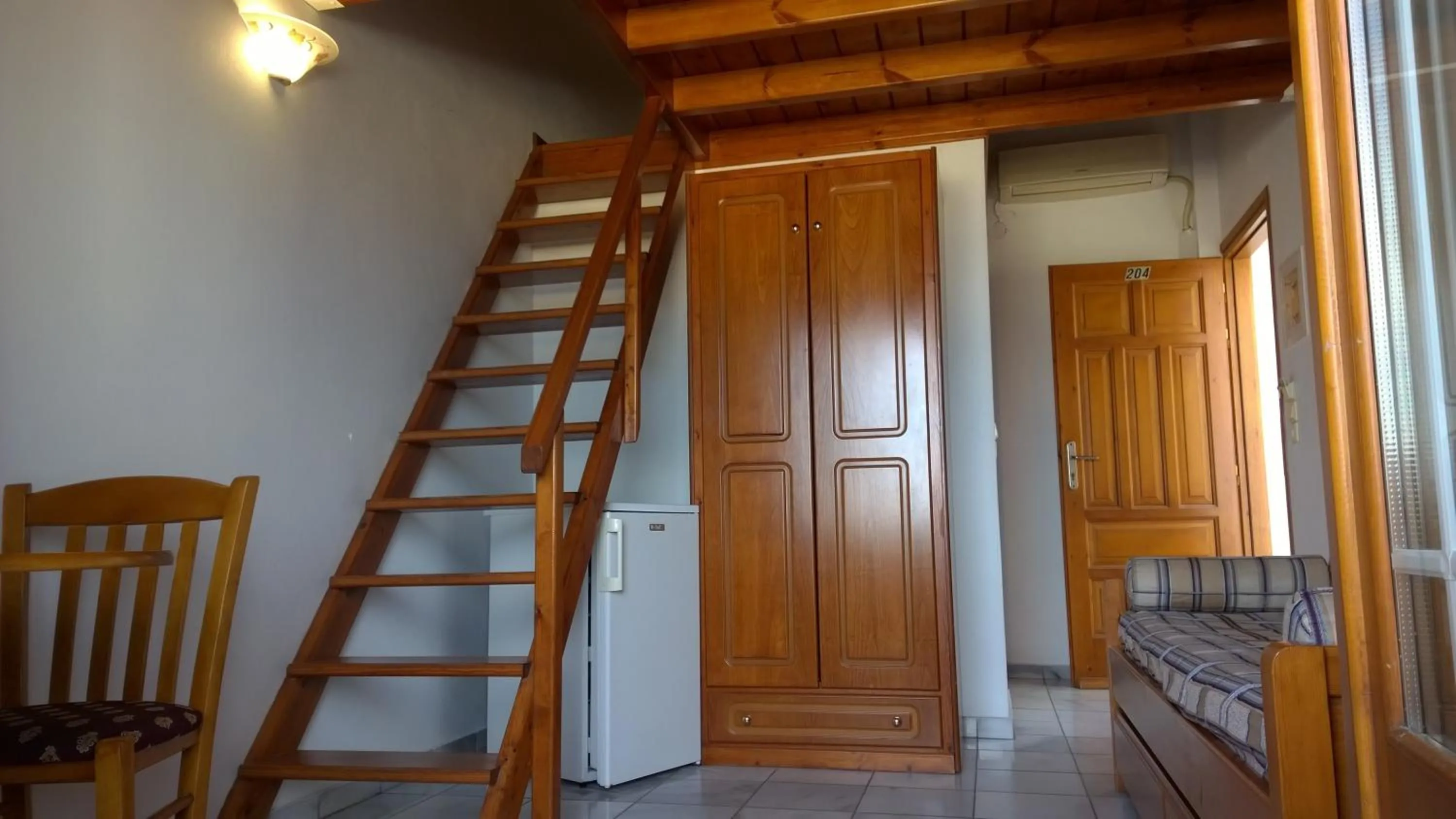 Seating area in Anemomilos Suites