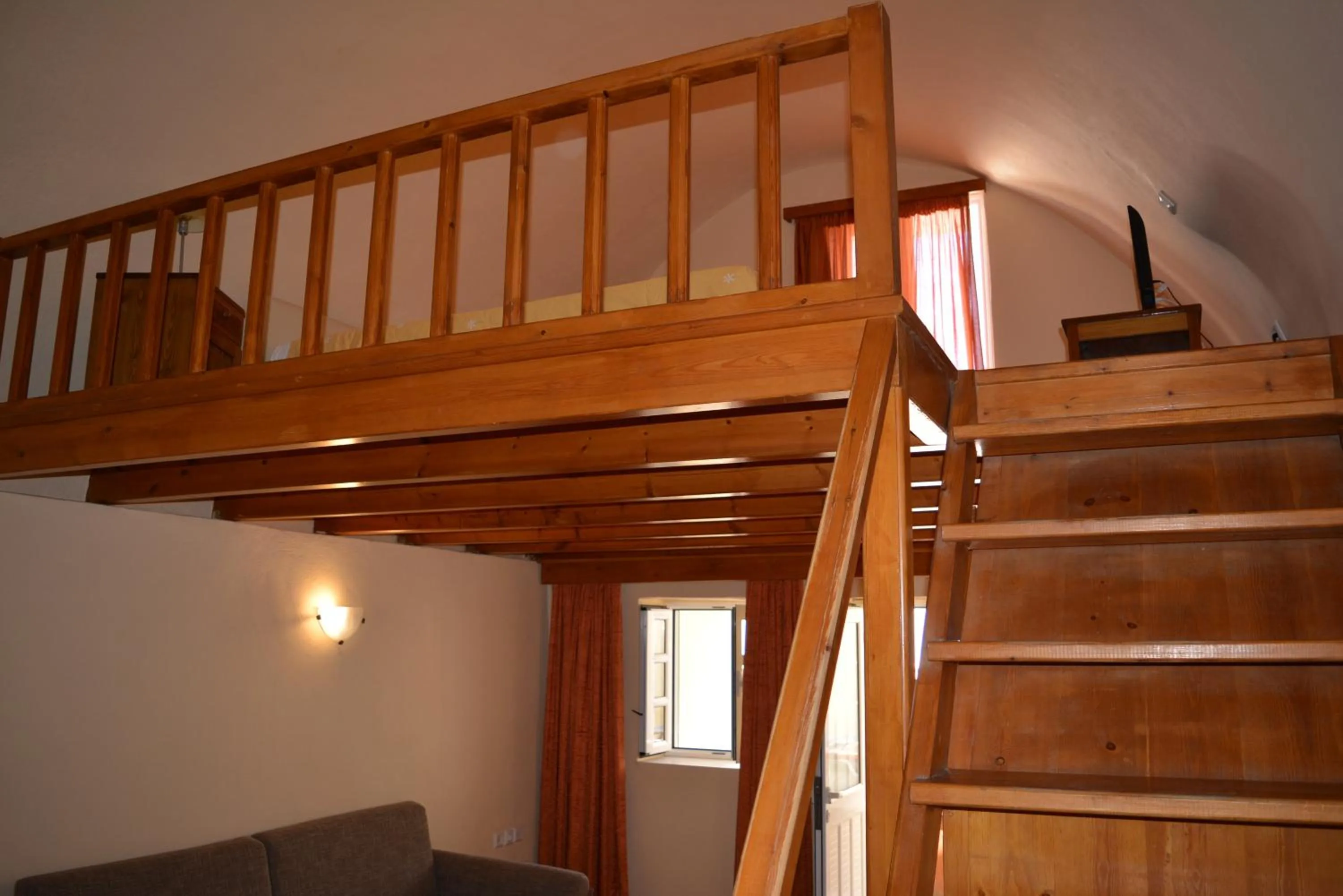 Living room in Anemomilos Suites