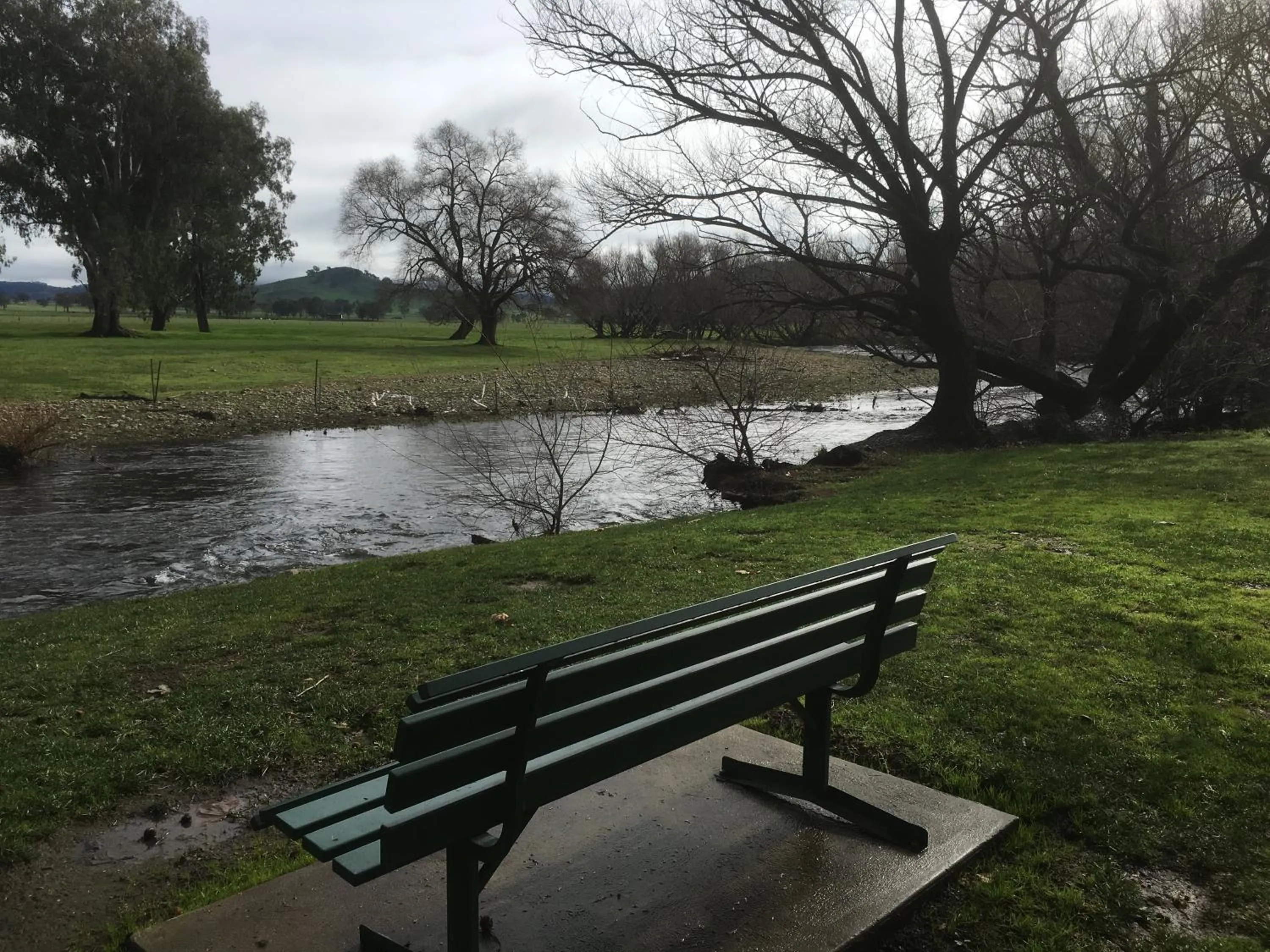 River view in Colac Colac Caravan Park