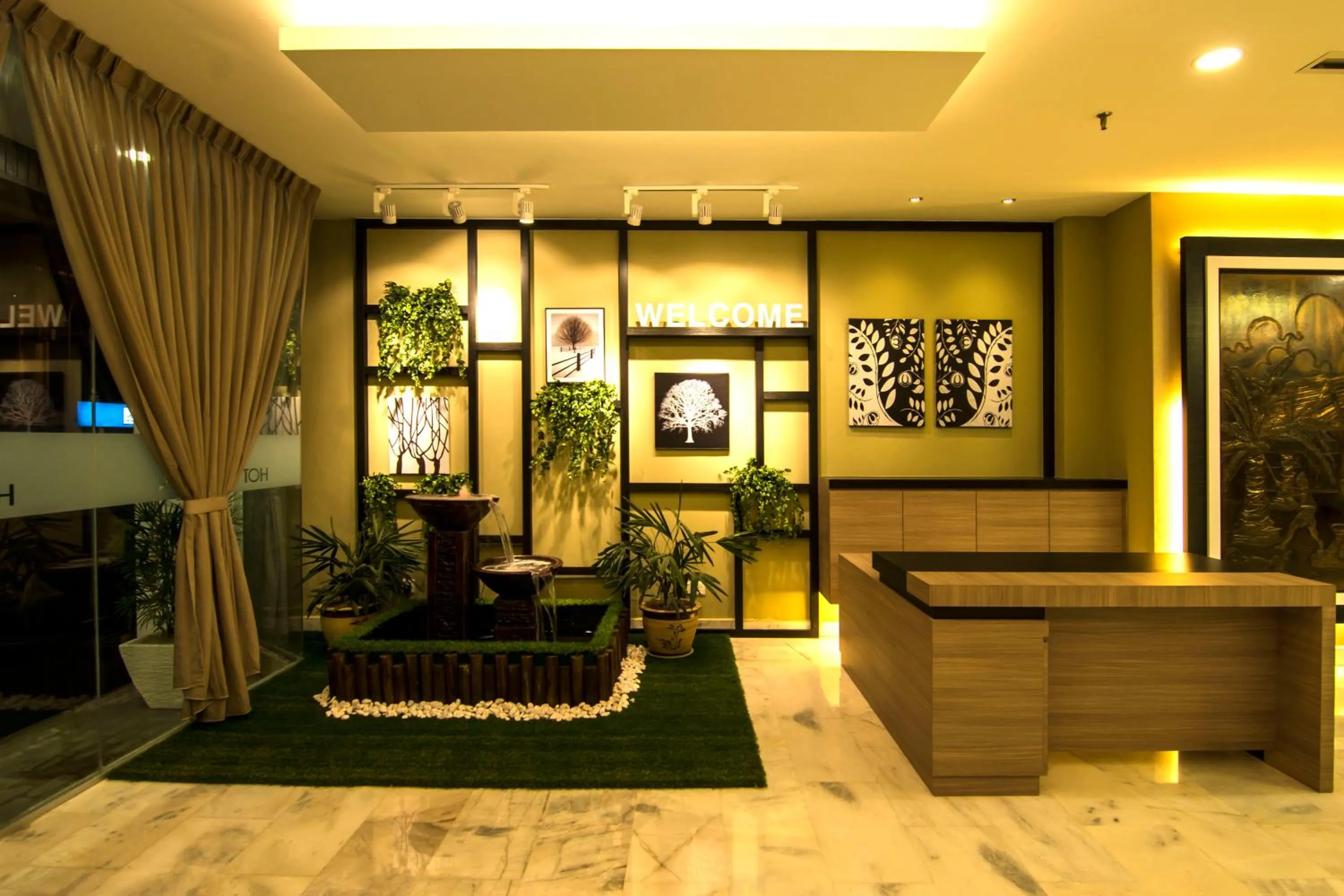 Decorative detail in Hotel Anika Kluang