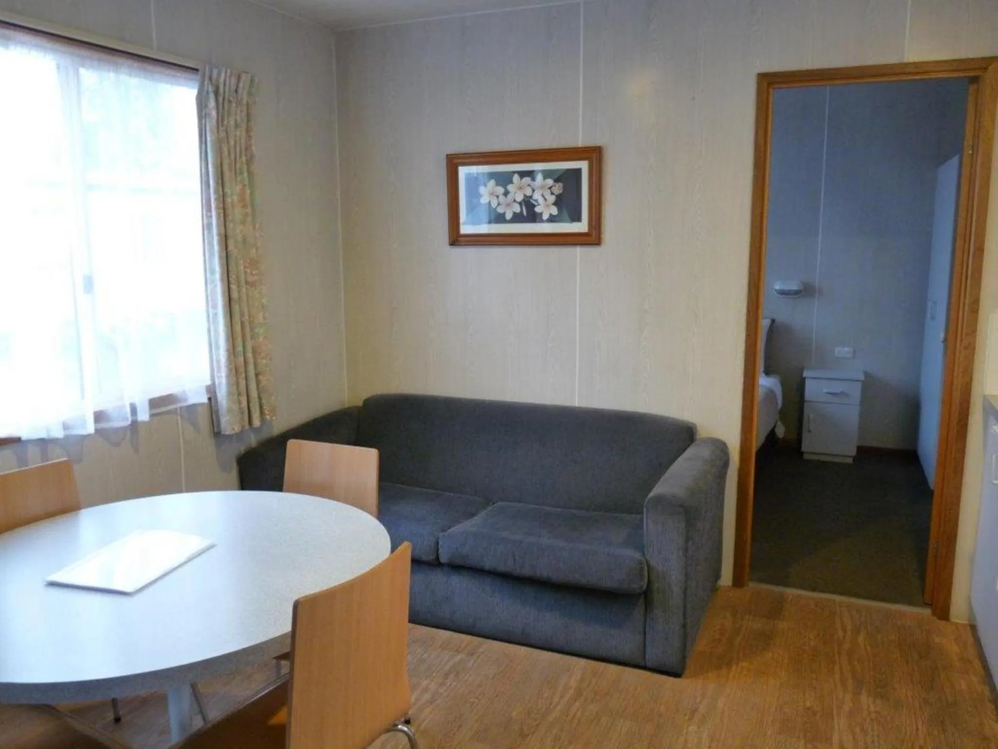 Living room in Wodonga Caravan & Cabin Park