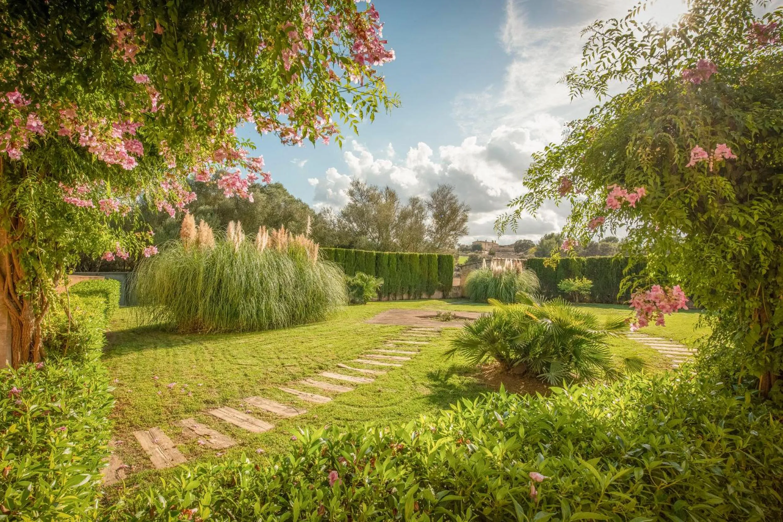 Garden in Finca Son Roig by Valentin