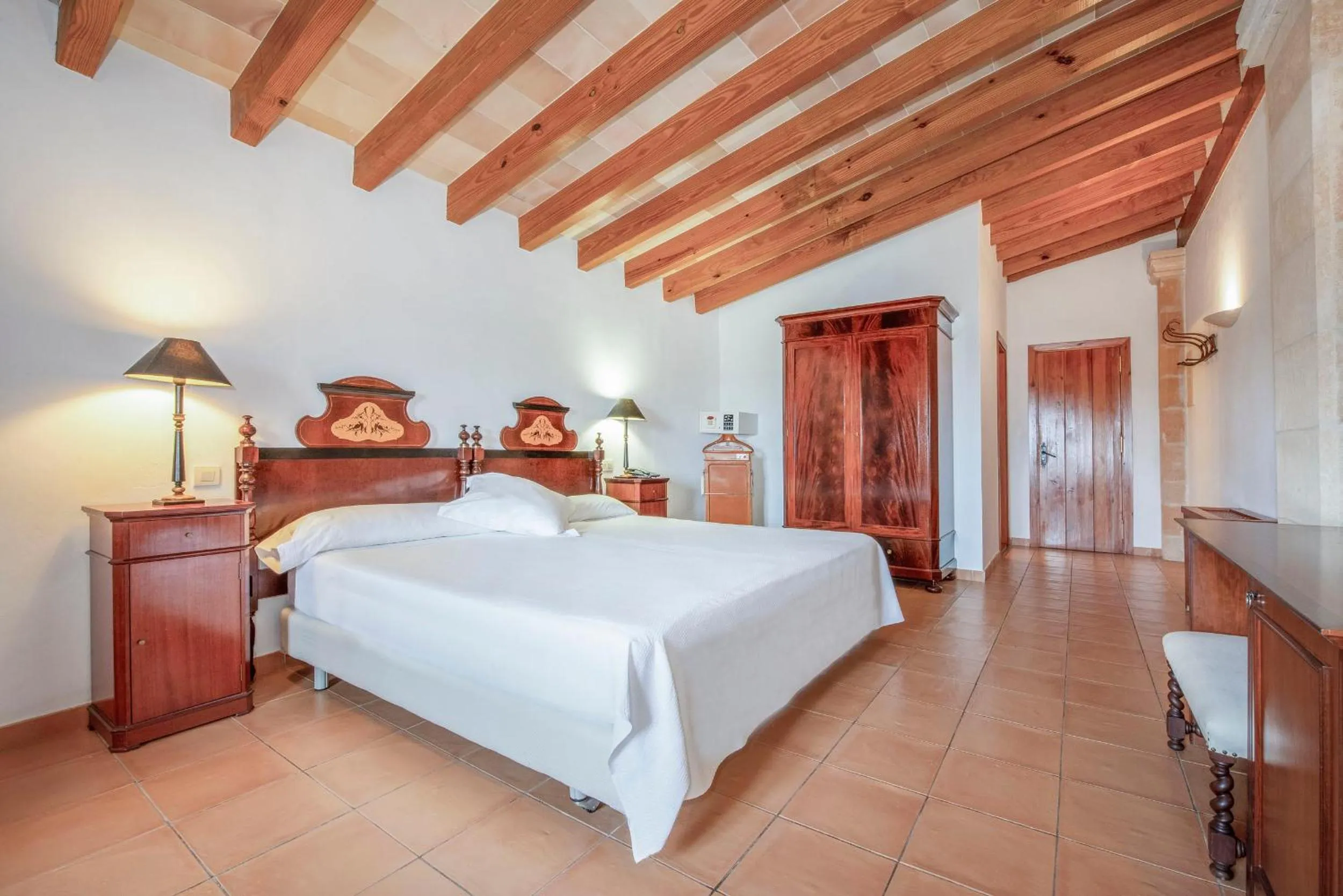Bedroom, Bed in Finca Son Roig by Valentin