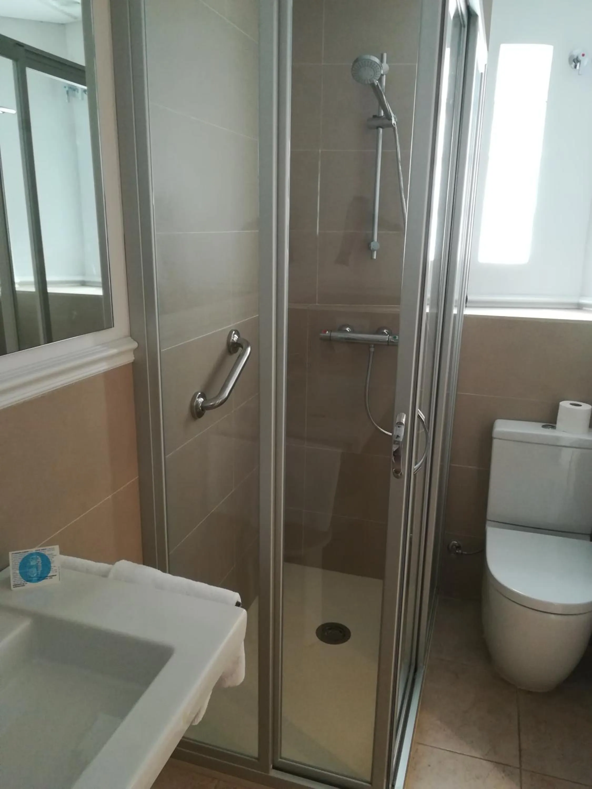 Shower in Hotel Tamariu