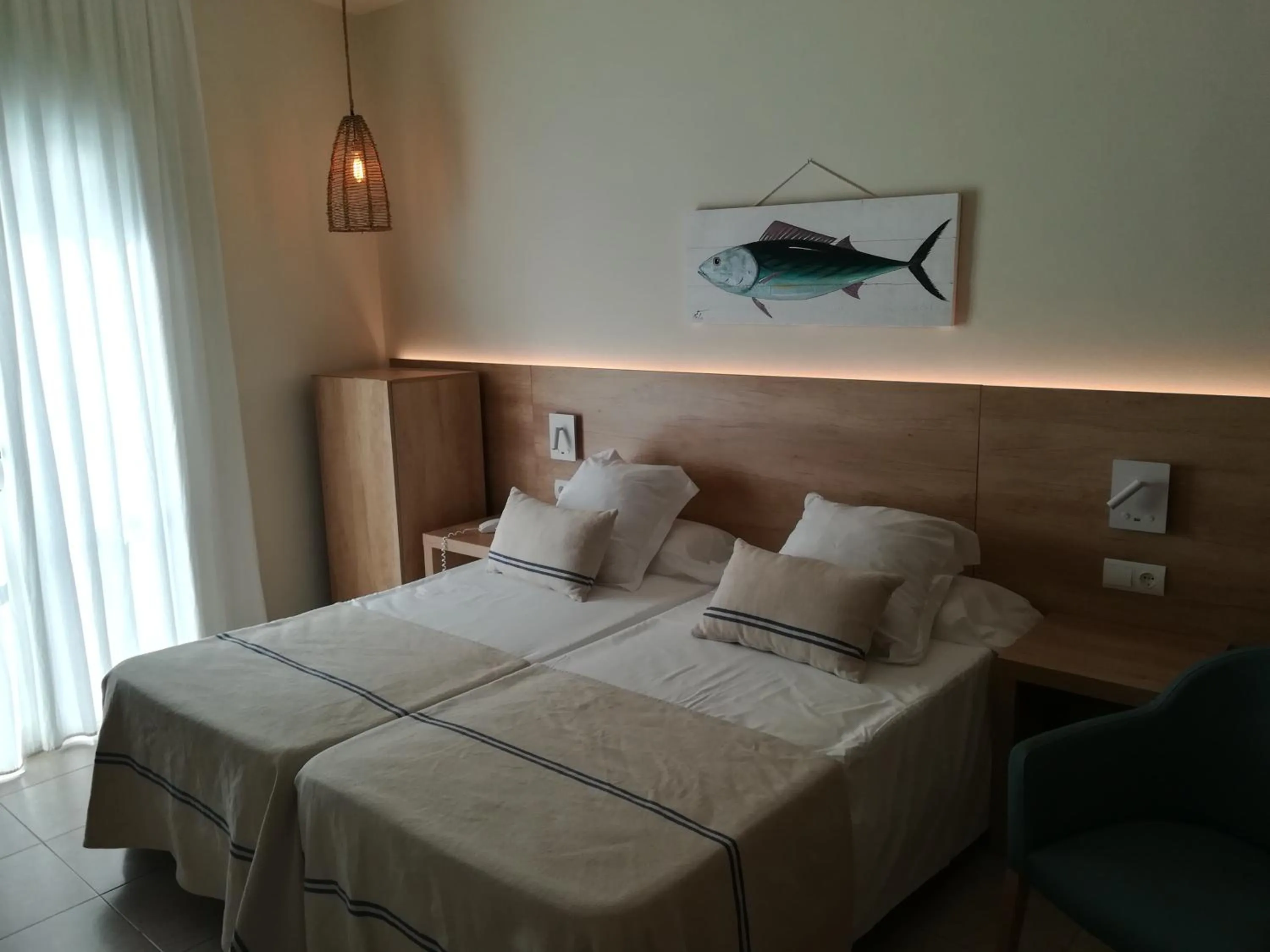 Bed in Hotel Tamariu