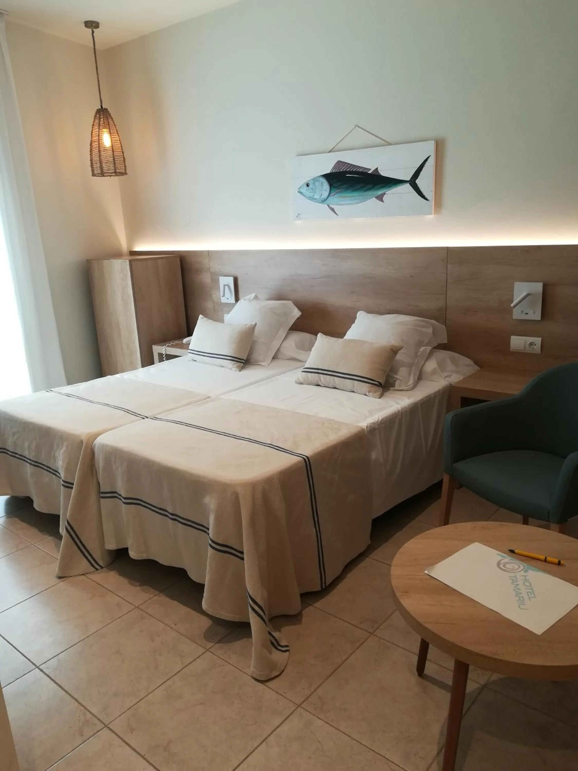 Bed in Hotel Tamariu