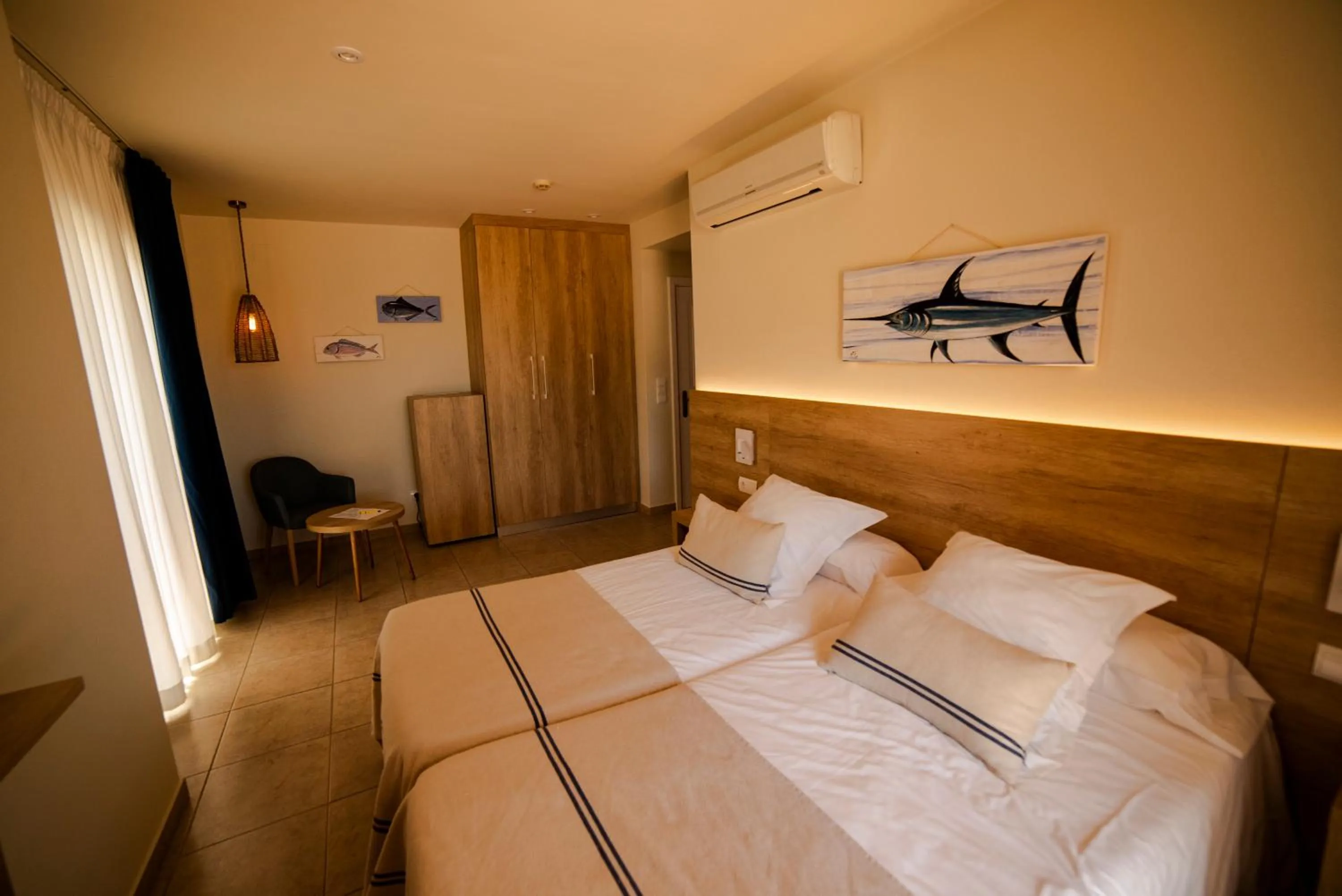 Bed in Hotel Tamariu