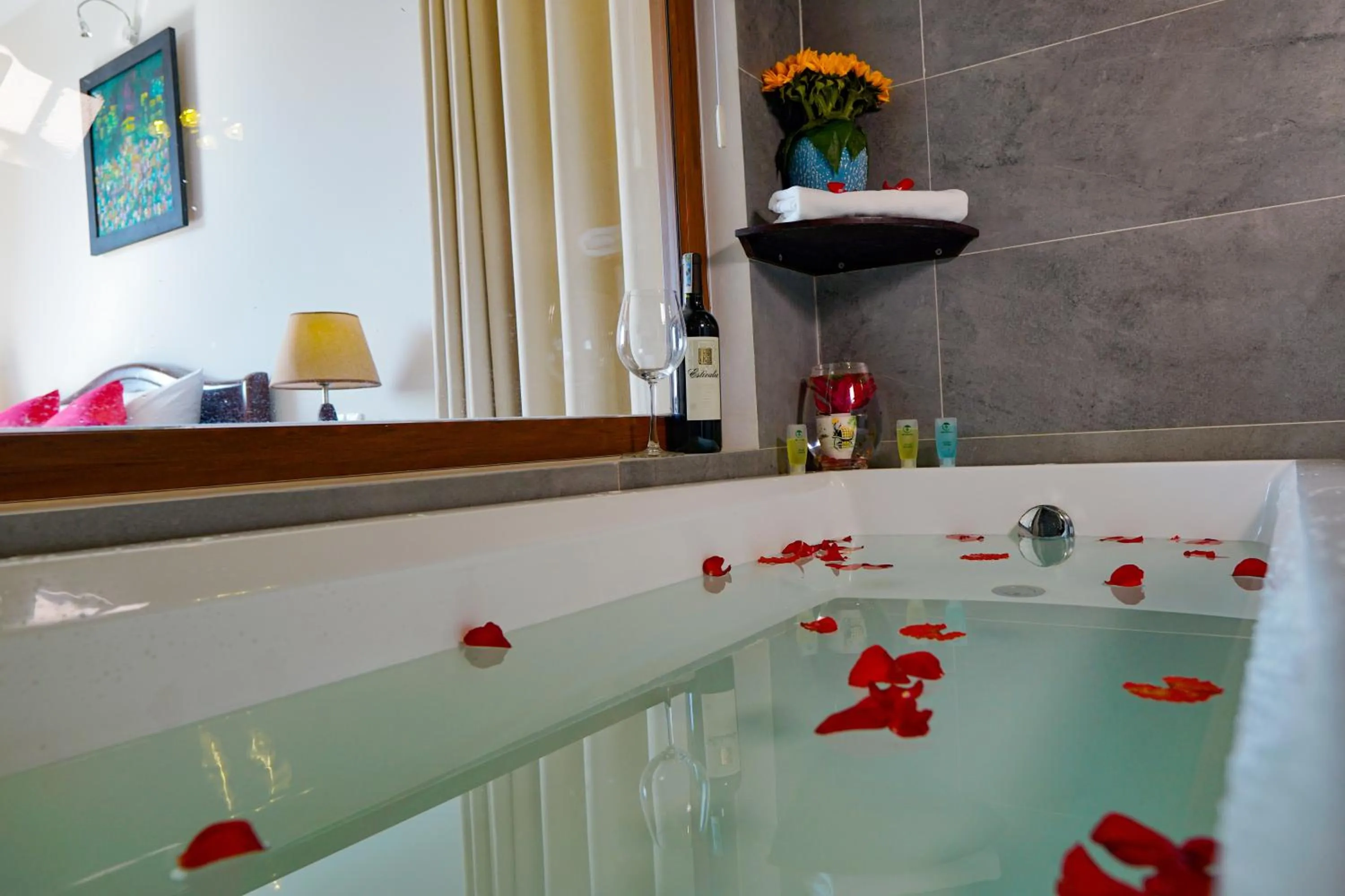 Shower in Rural Scene Villa