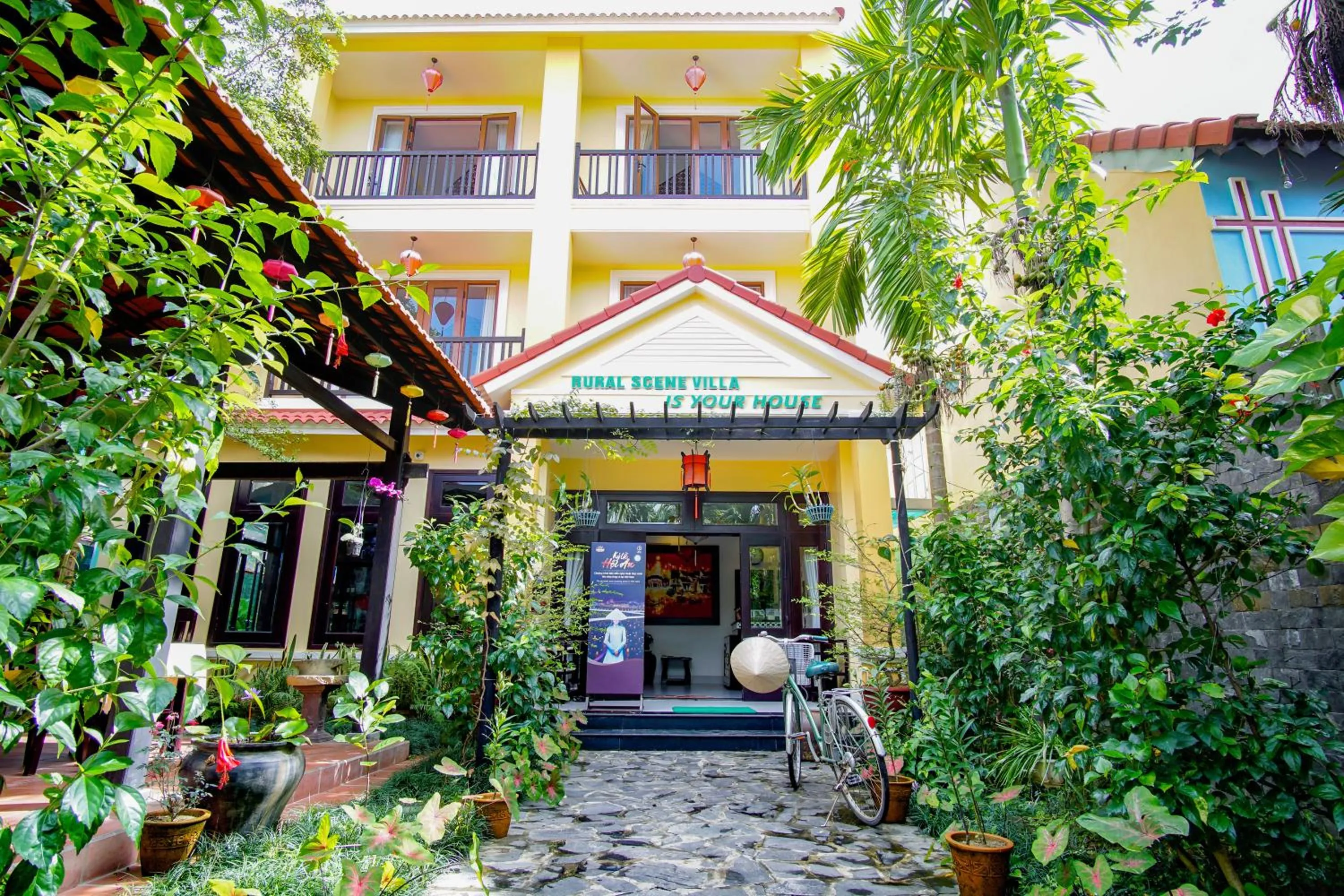 Patio in Rural Scene Villa