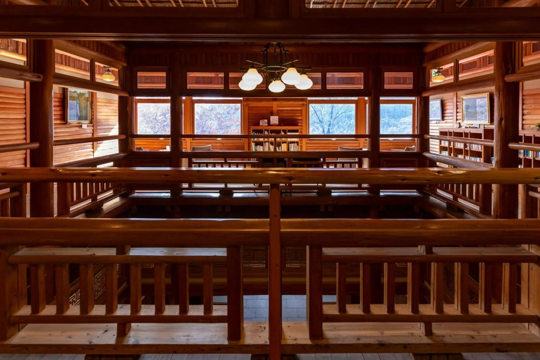 Library in Towada Hotel