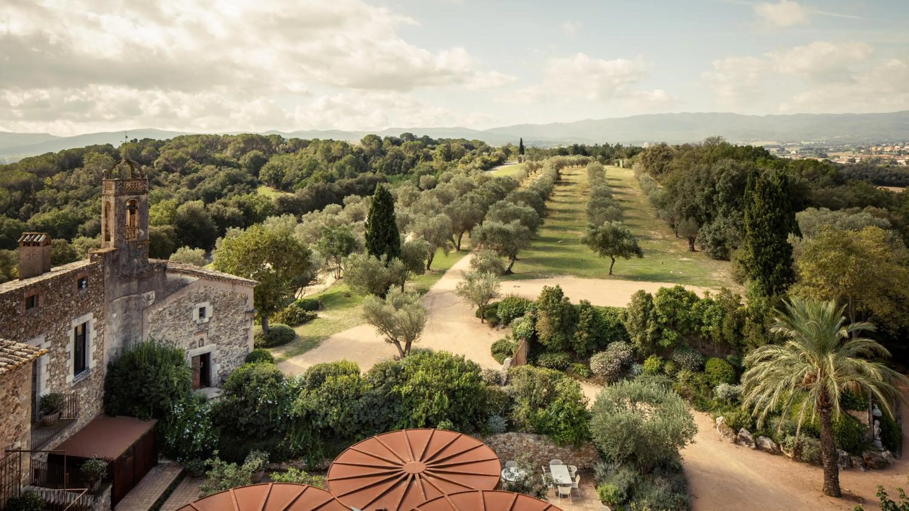 Bird's eye view in Hotel Castell d'Emporda