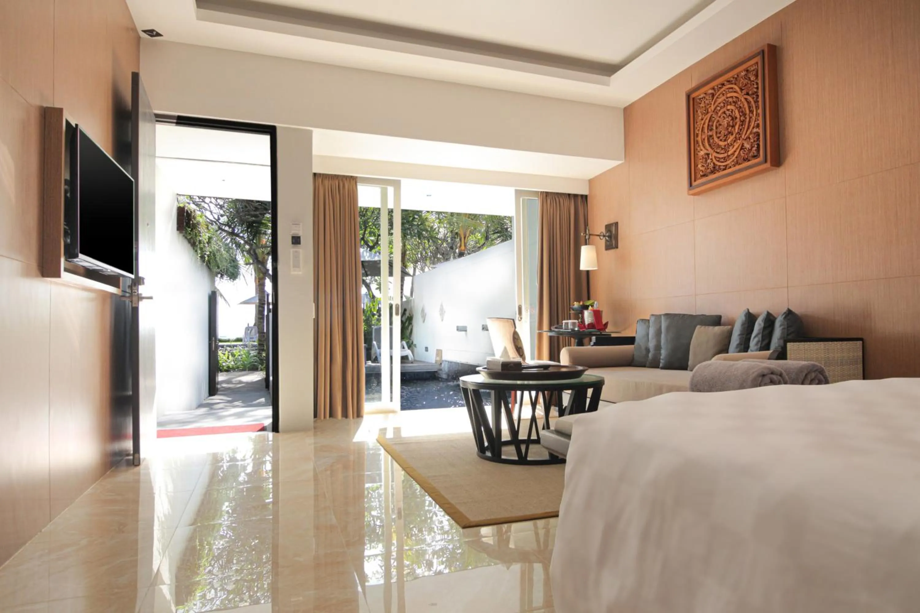 Living room, Bed in The Anvaya Beach Resort Bali