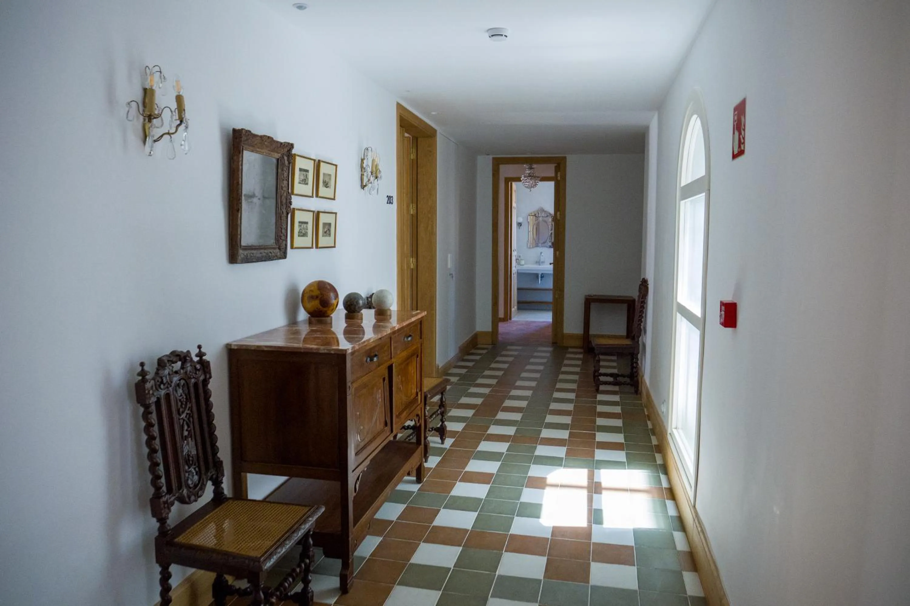 Seating area in Casa Pizarro Hotel