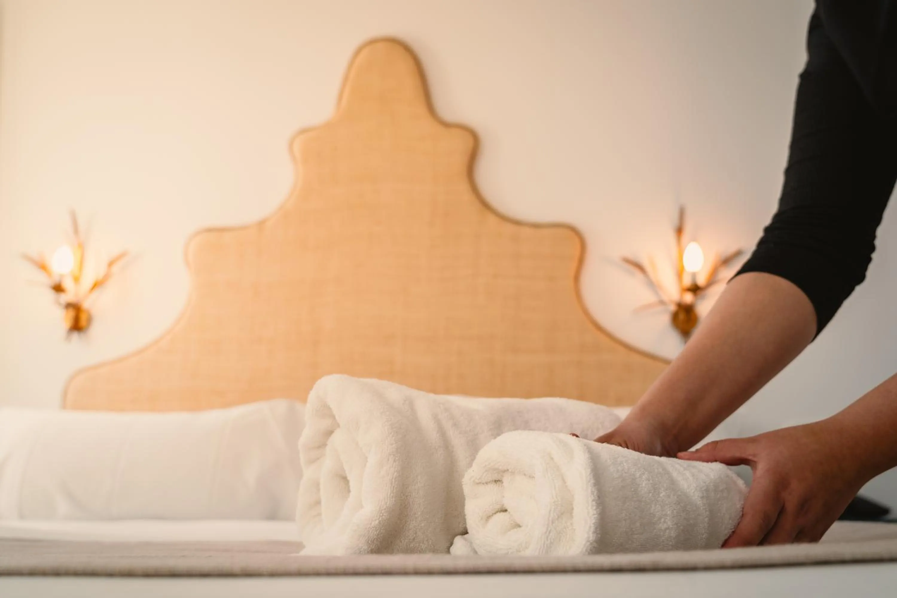 towels in Casa Pizarro Hotel