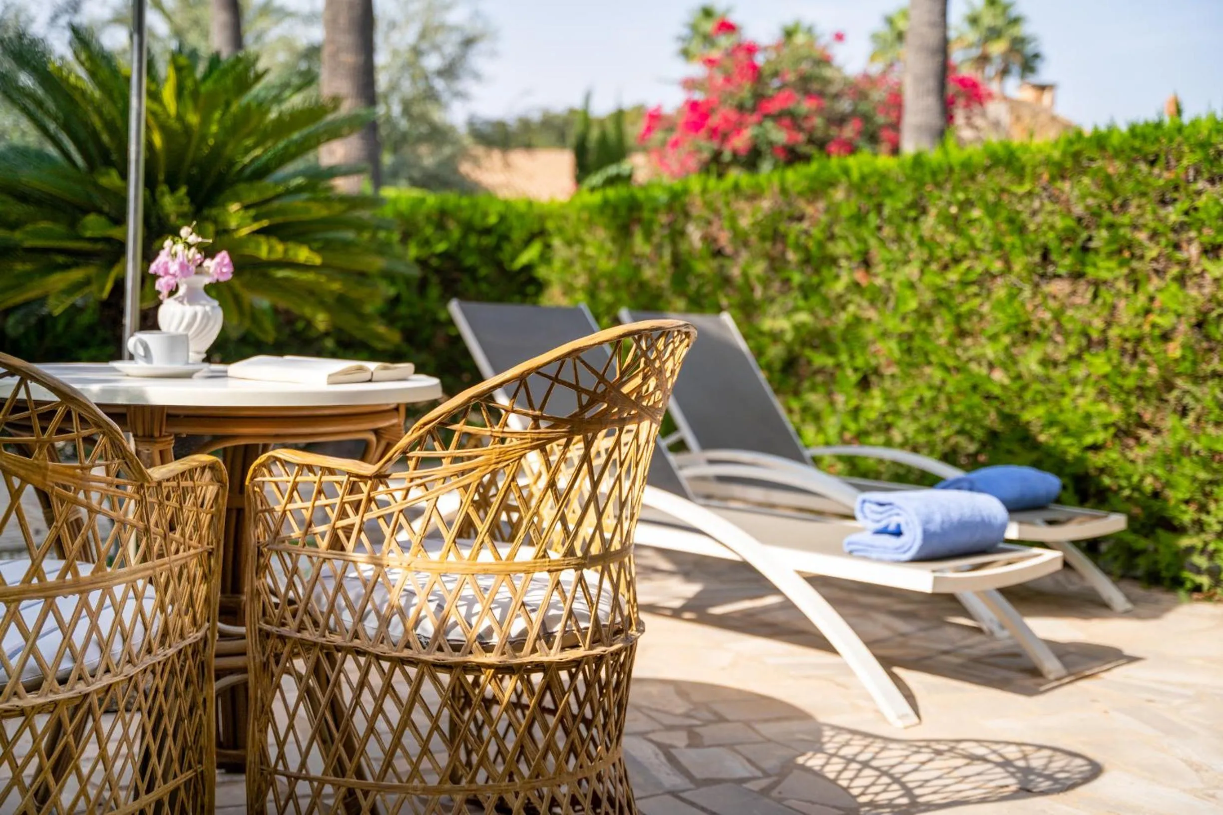 Garden view in Hotel Son Molí Country House
