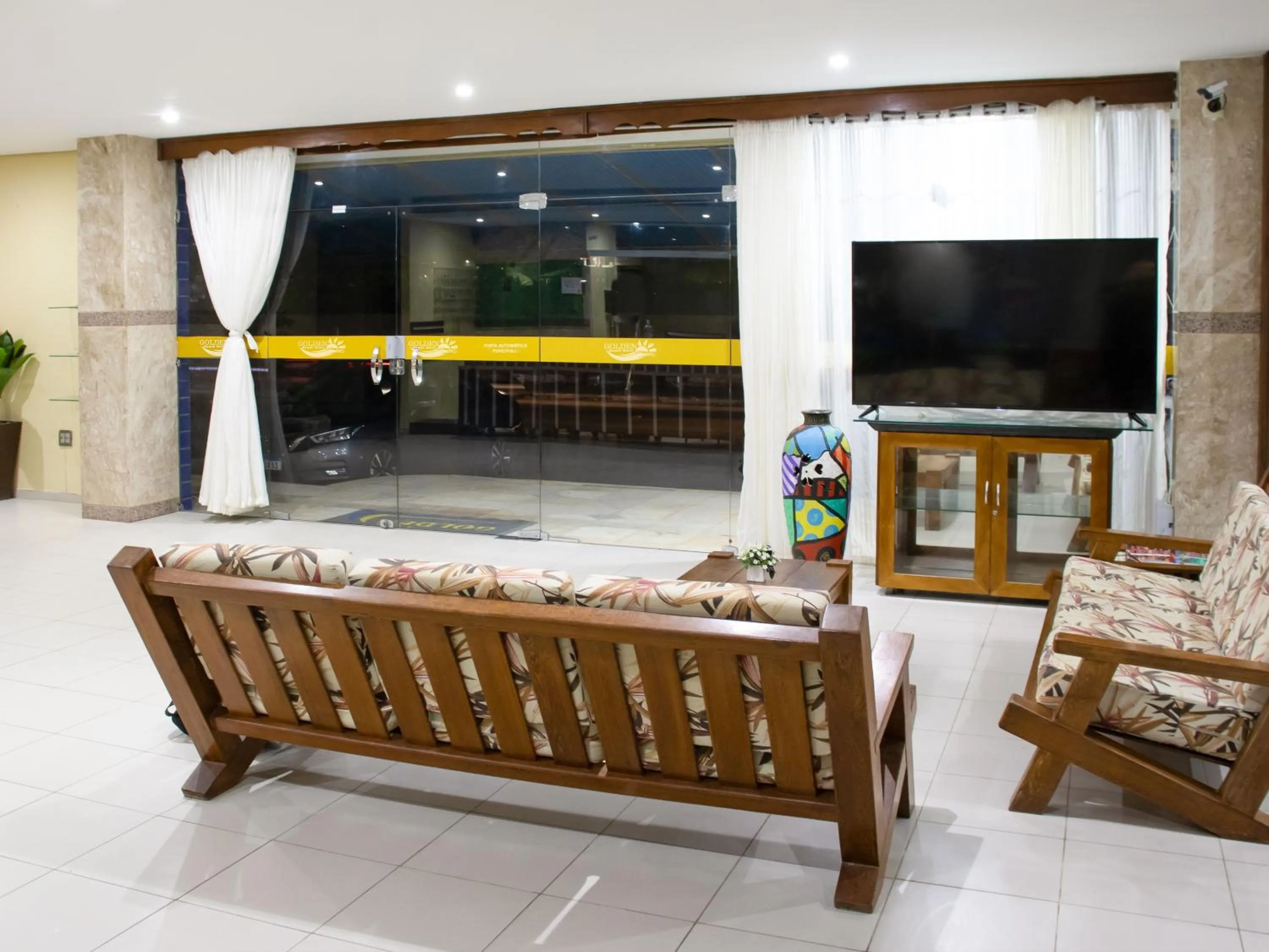 Lobby or reception in Golden Beach Hotel
