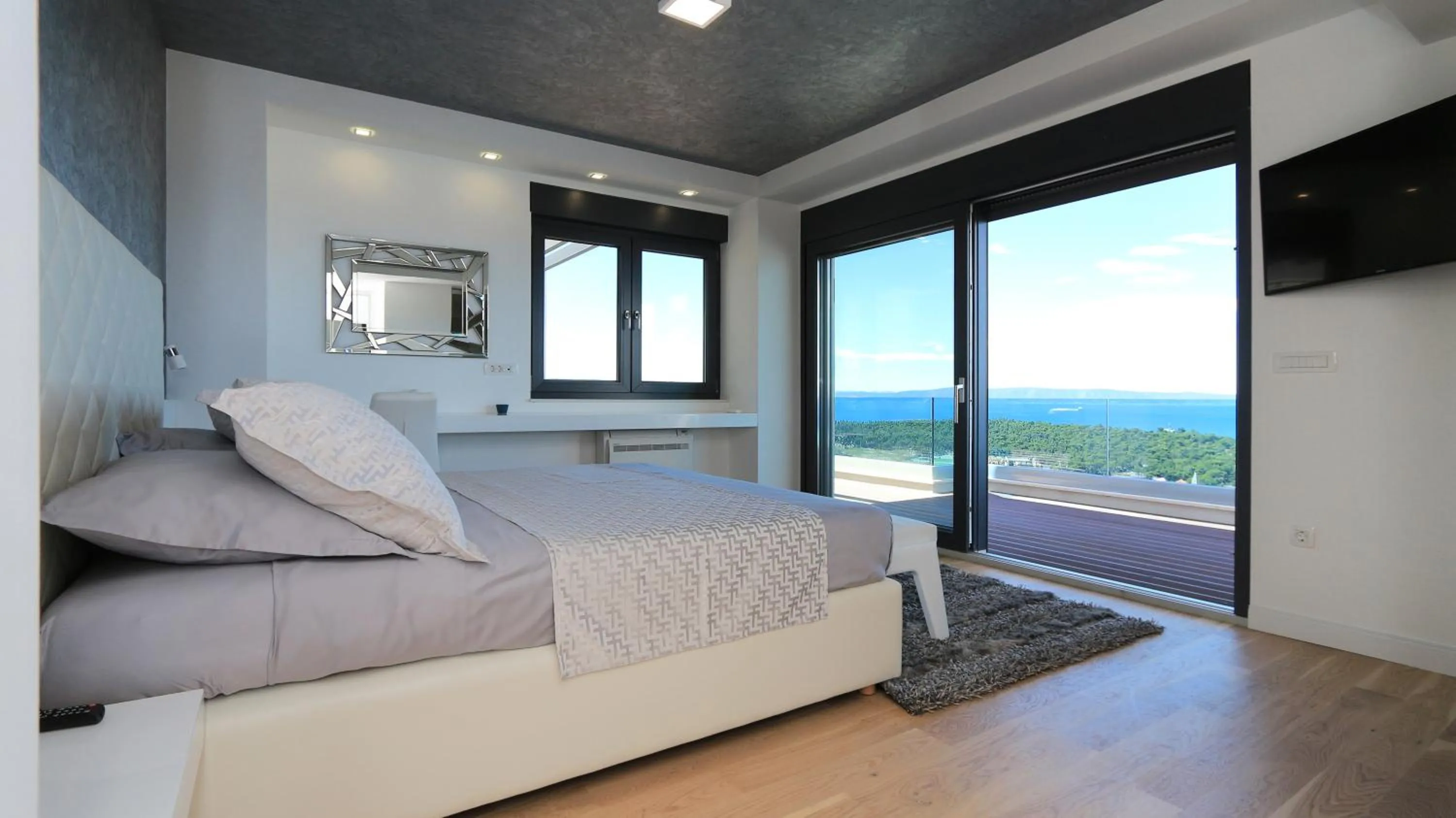 Bedroom, Bed in Villa Afrodita