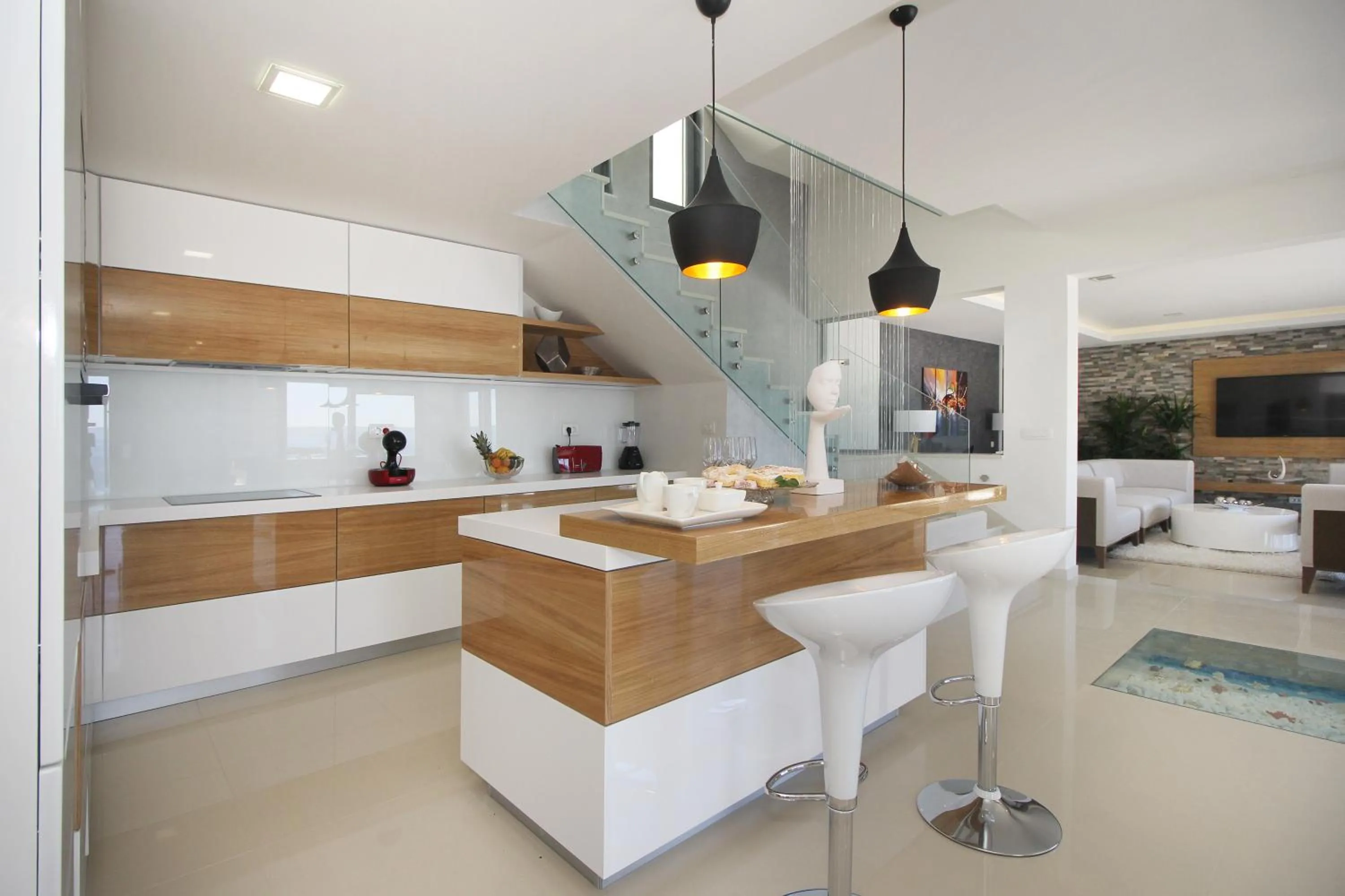 Kitchen or kitchenette in Villa Afrodita